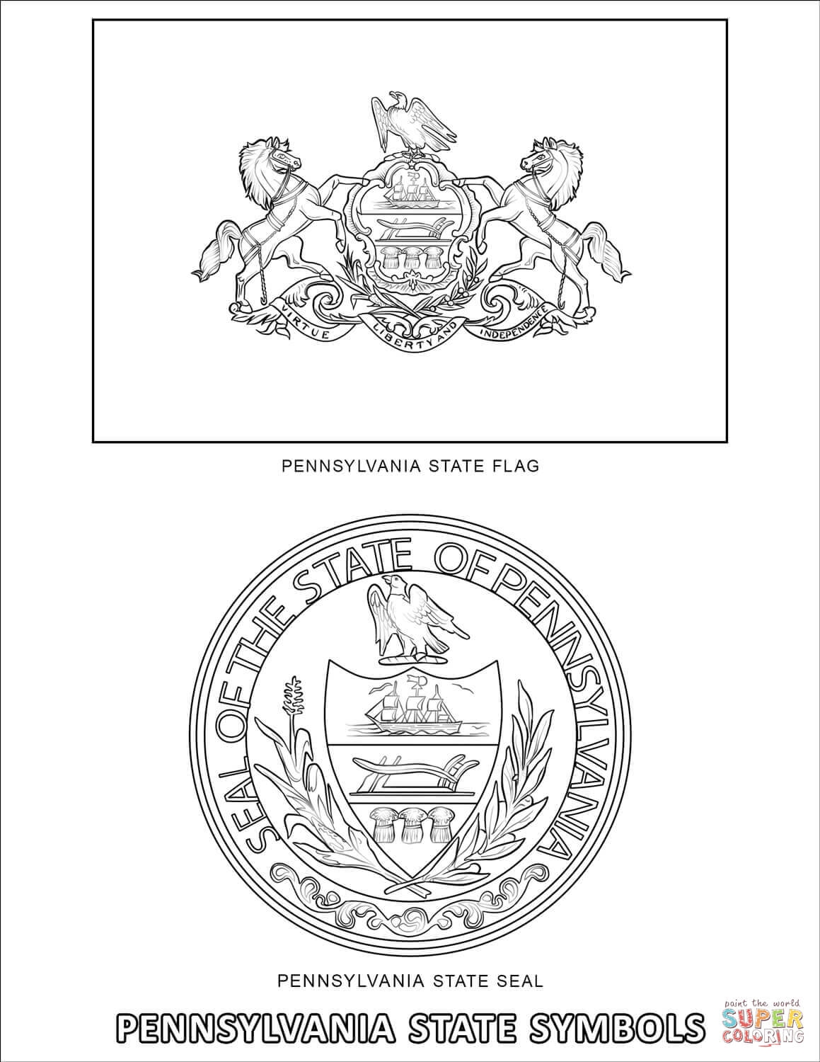 Nittany Lion Of Penn State Coloring Page Coloring Pages