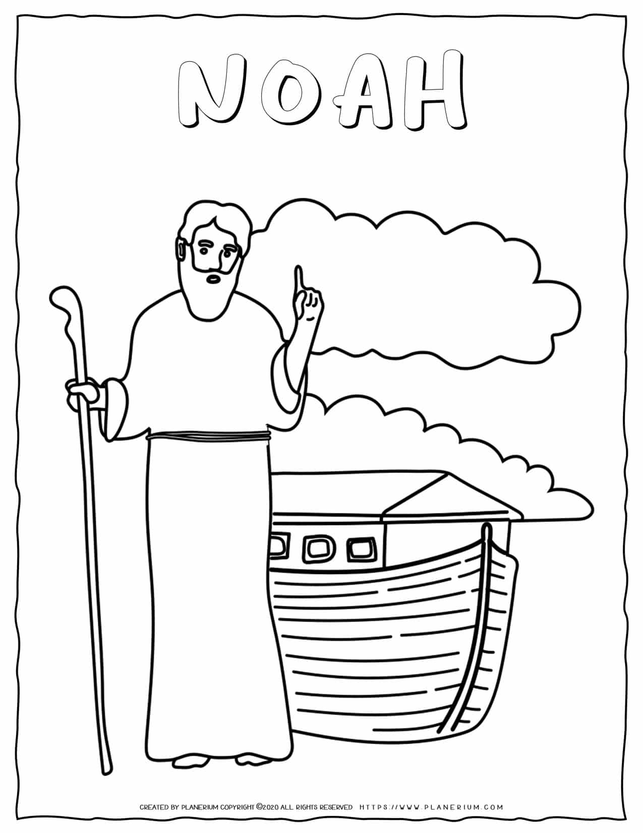 Noah Coloring Pages