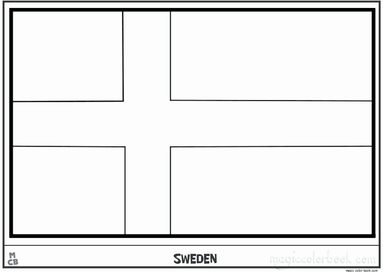 Norway Flag Coloring Page