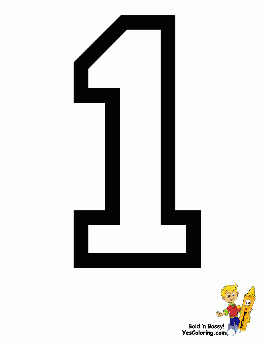 Number 1 Printable Coloring Pages For Pinterest Coloring Home