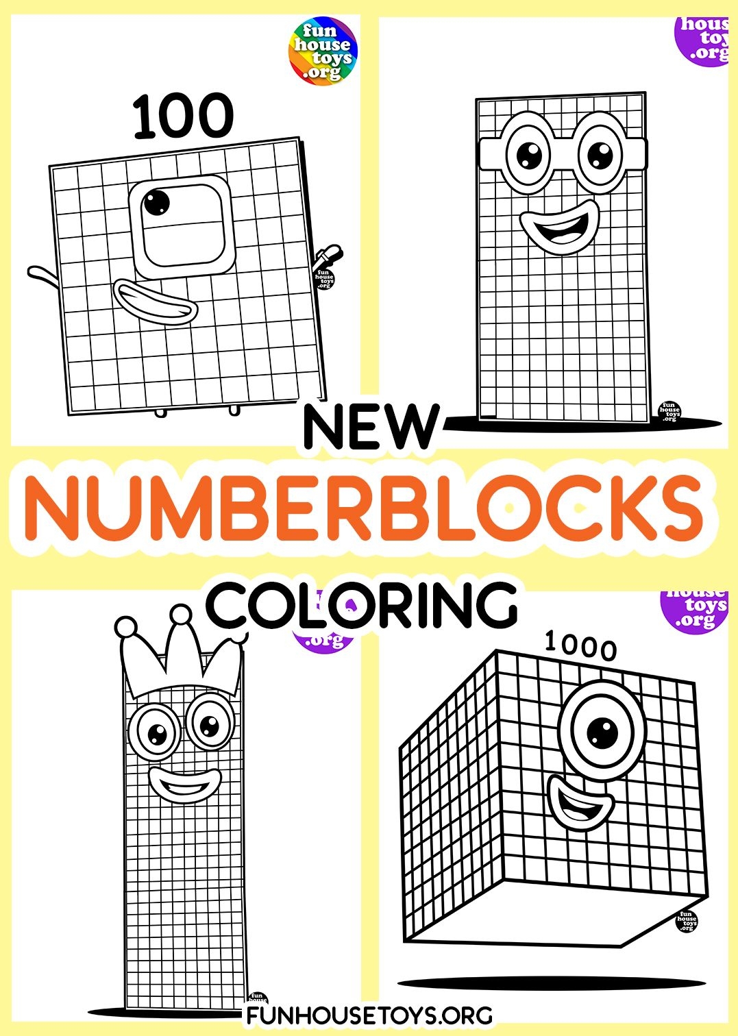 Numberblocks Coloring Pages