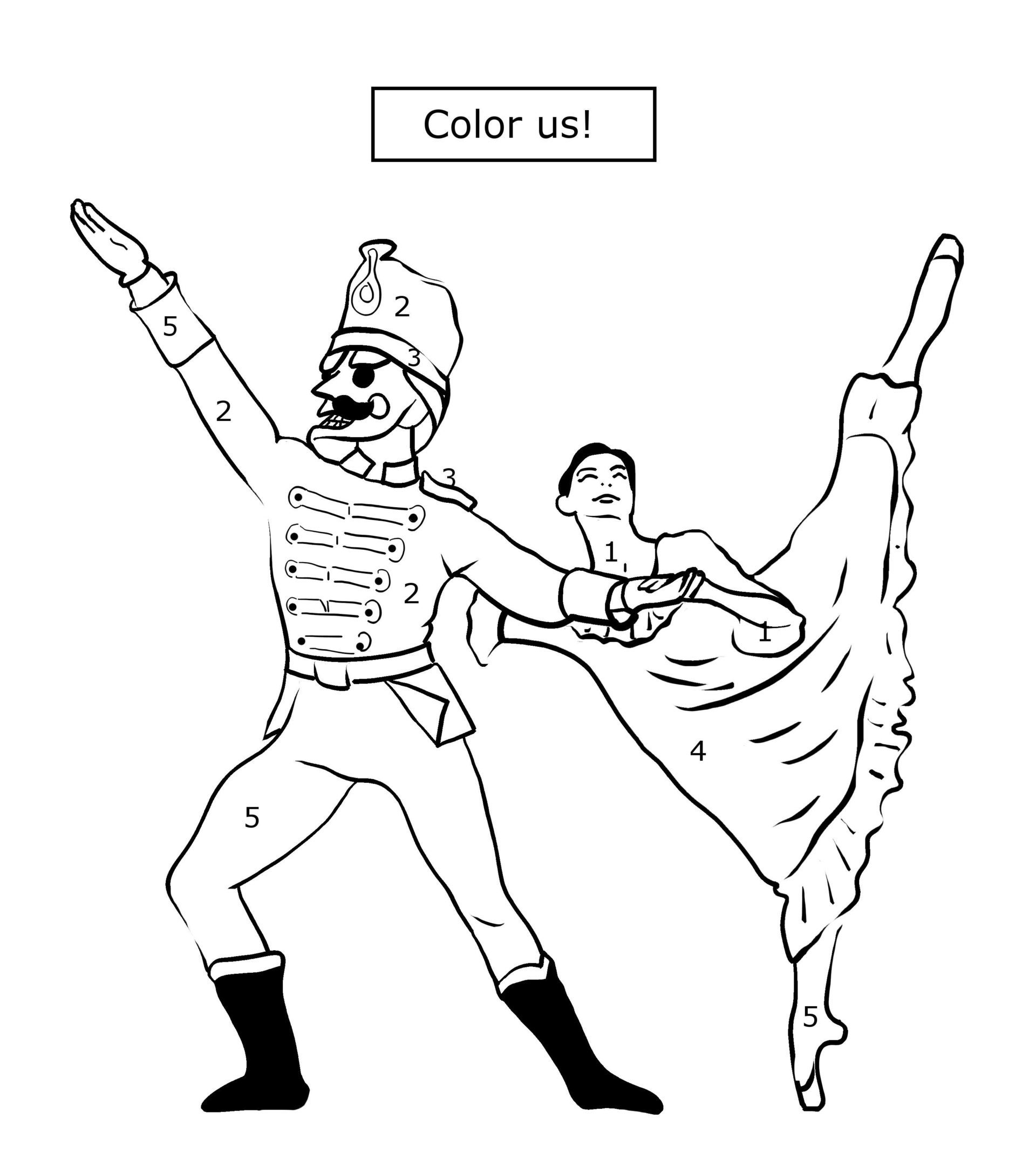 Nutcracker Coloring Sheets Pack Of 15 Coloring Books For Kidz
