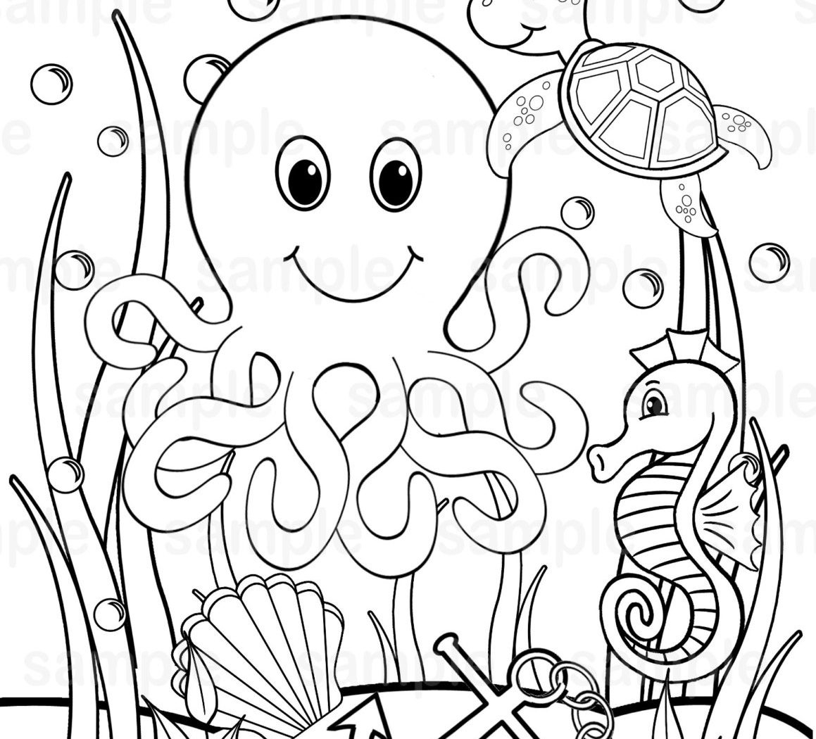 Ocean Coloring Pages For Preschoolers Coloring Pages