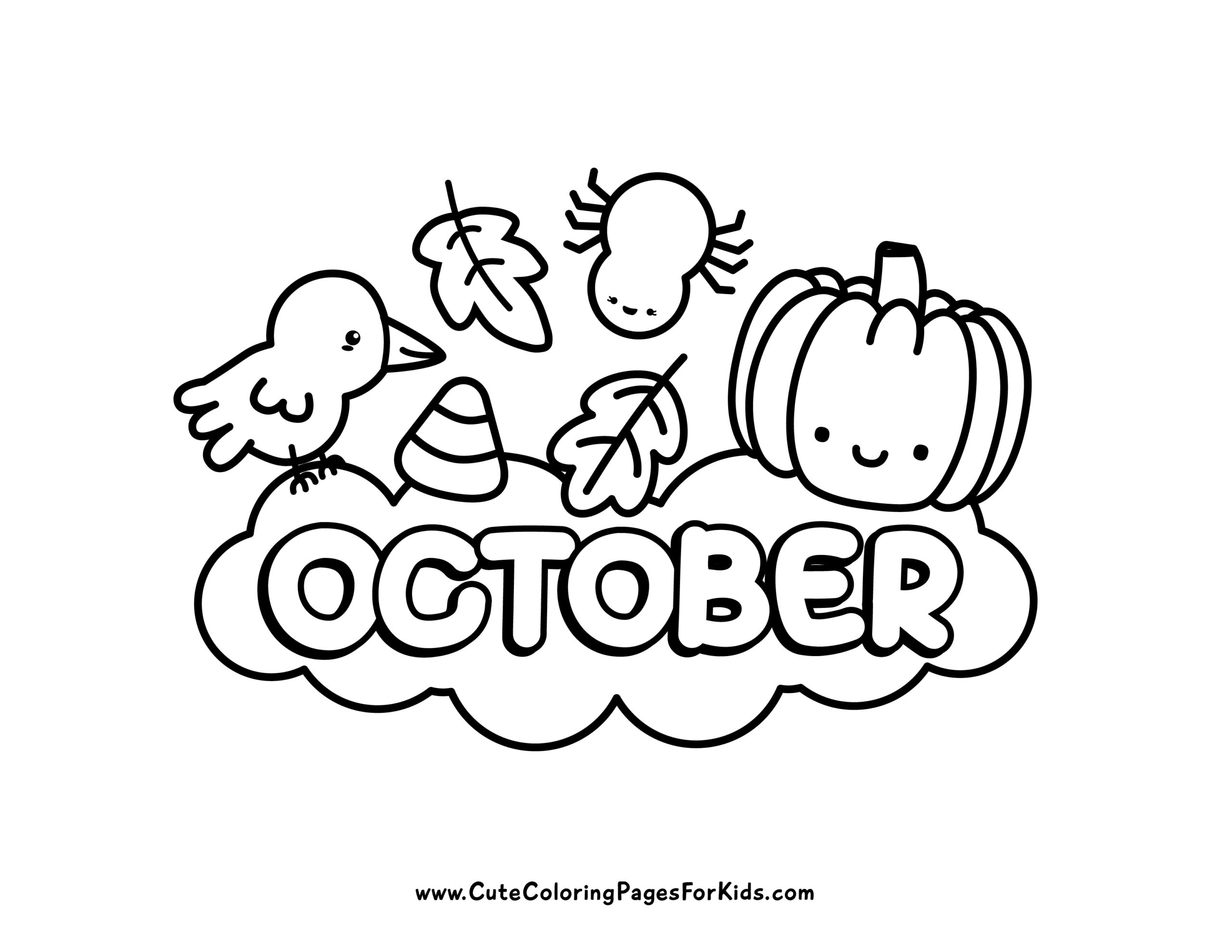 October Color Pages