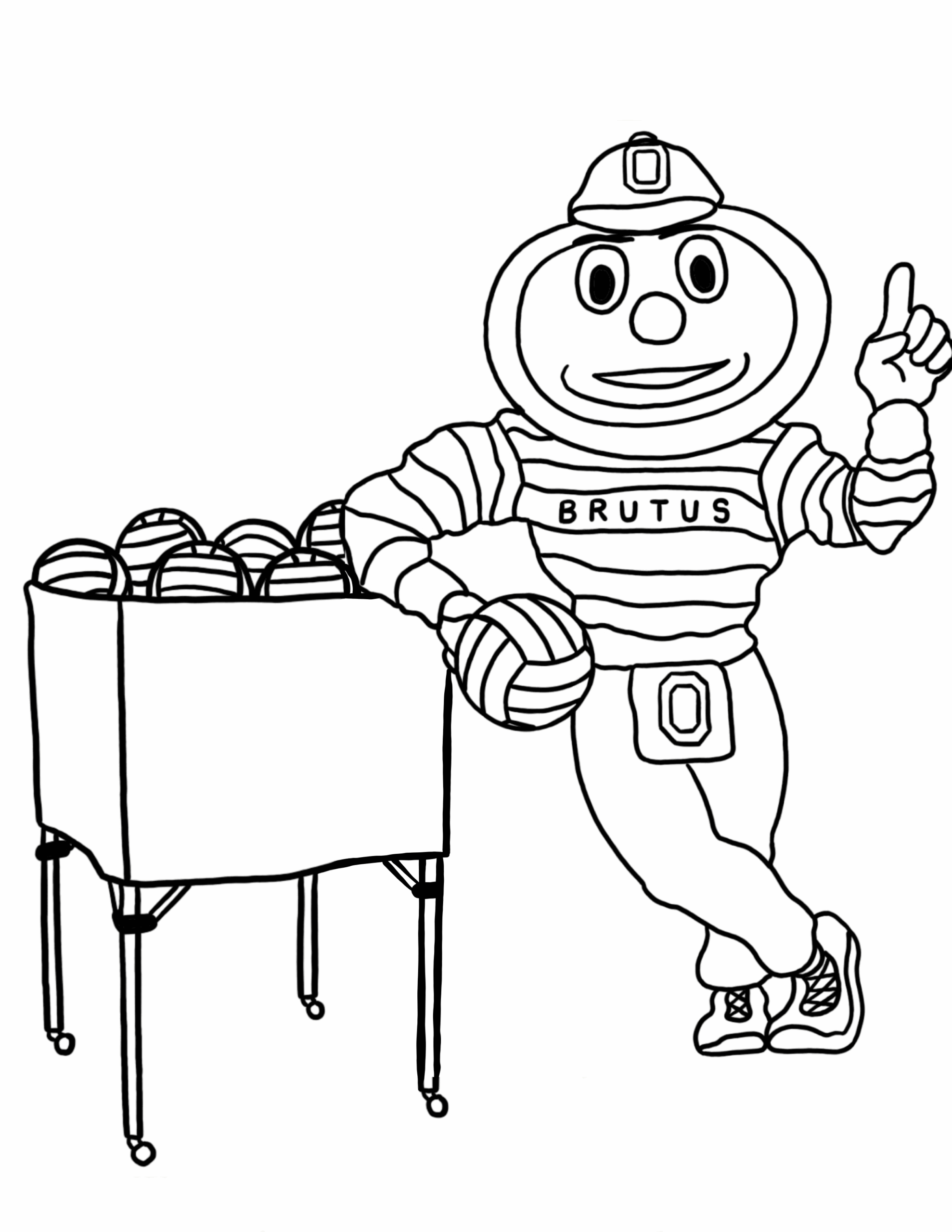 Ohio State Buckeye Coloring Pages