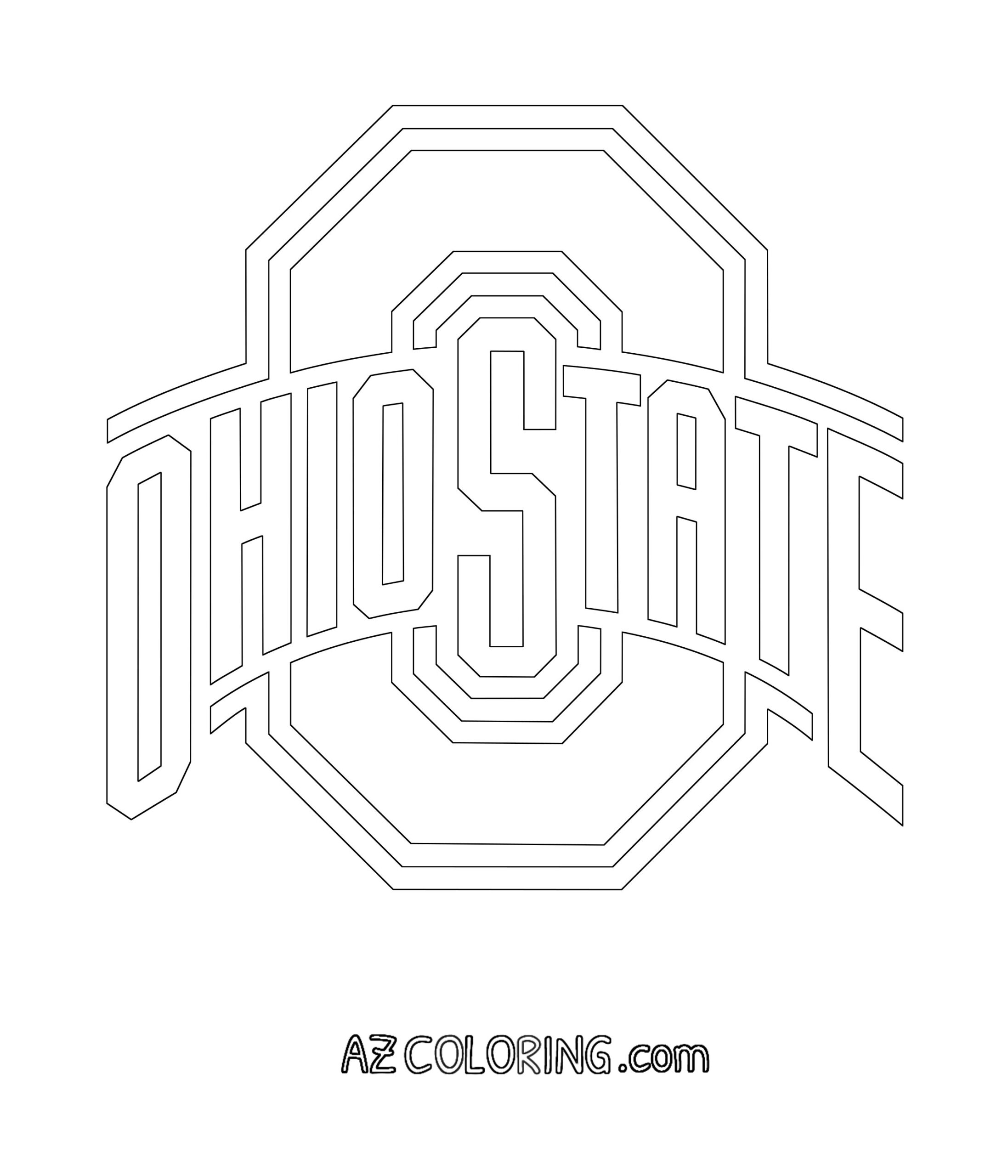 Ohio State Buckeyes Coloring Pages Coloring Home