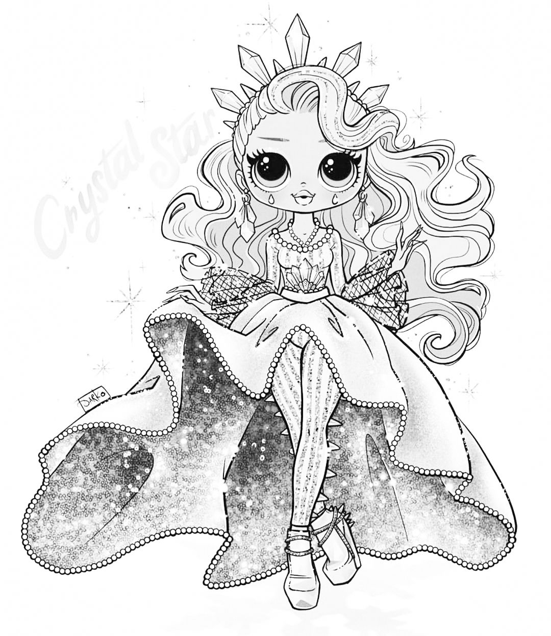Omg Doll Coloring Pages