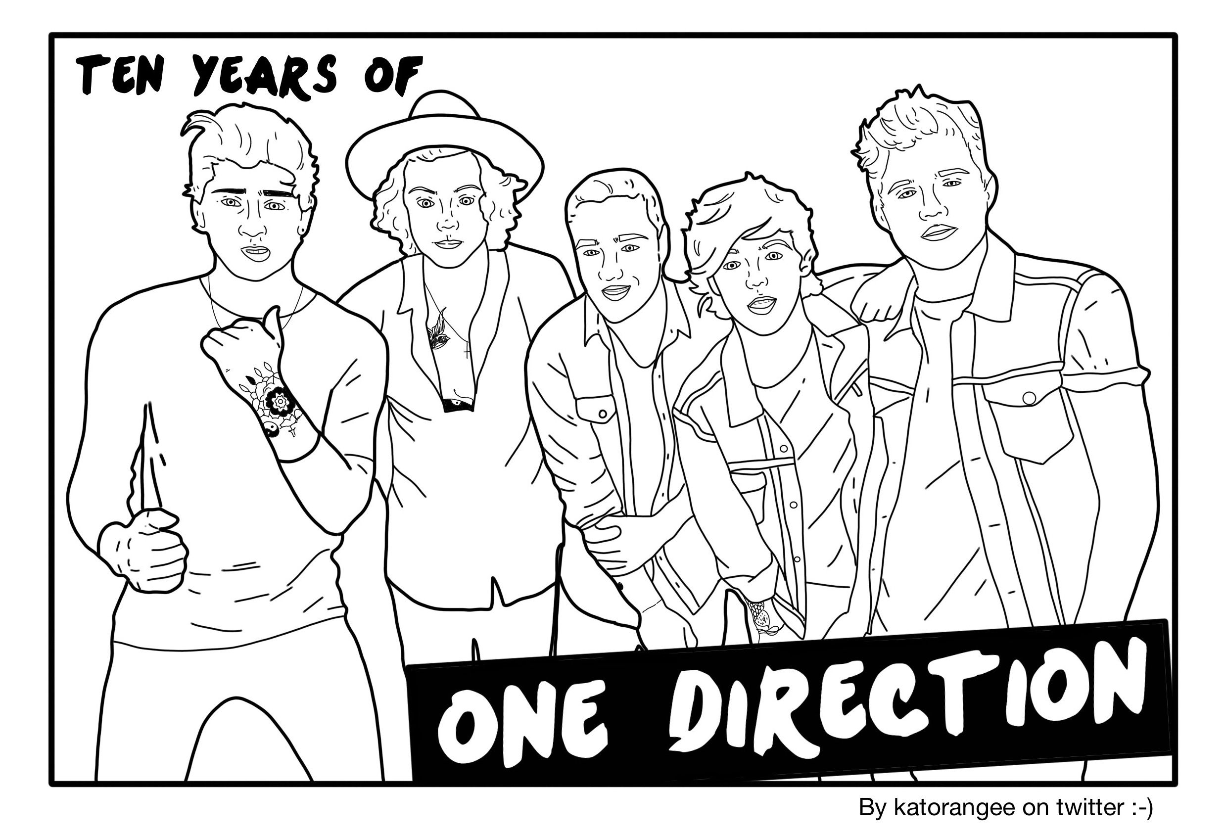 One Direction S Coloring Pages