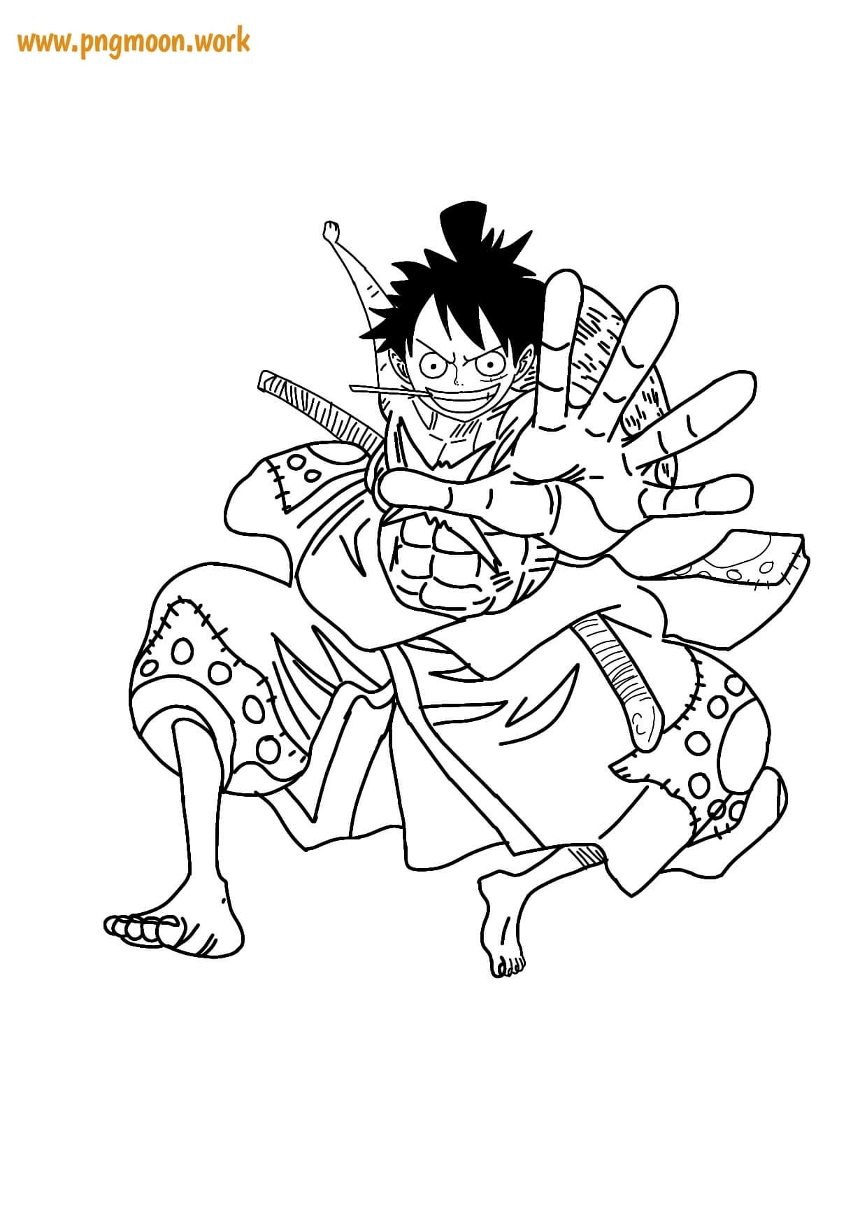 Luffy Coloring Pages