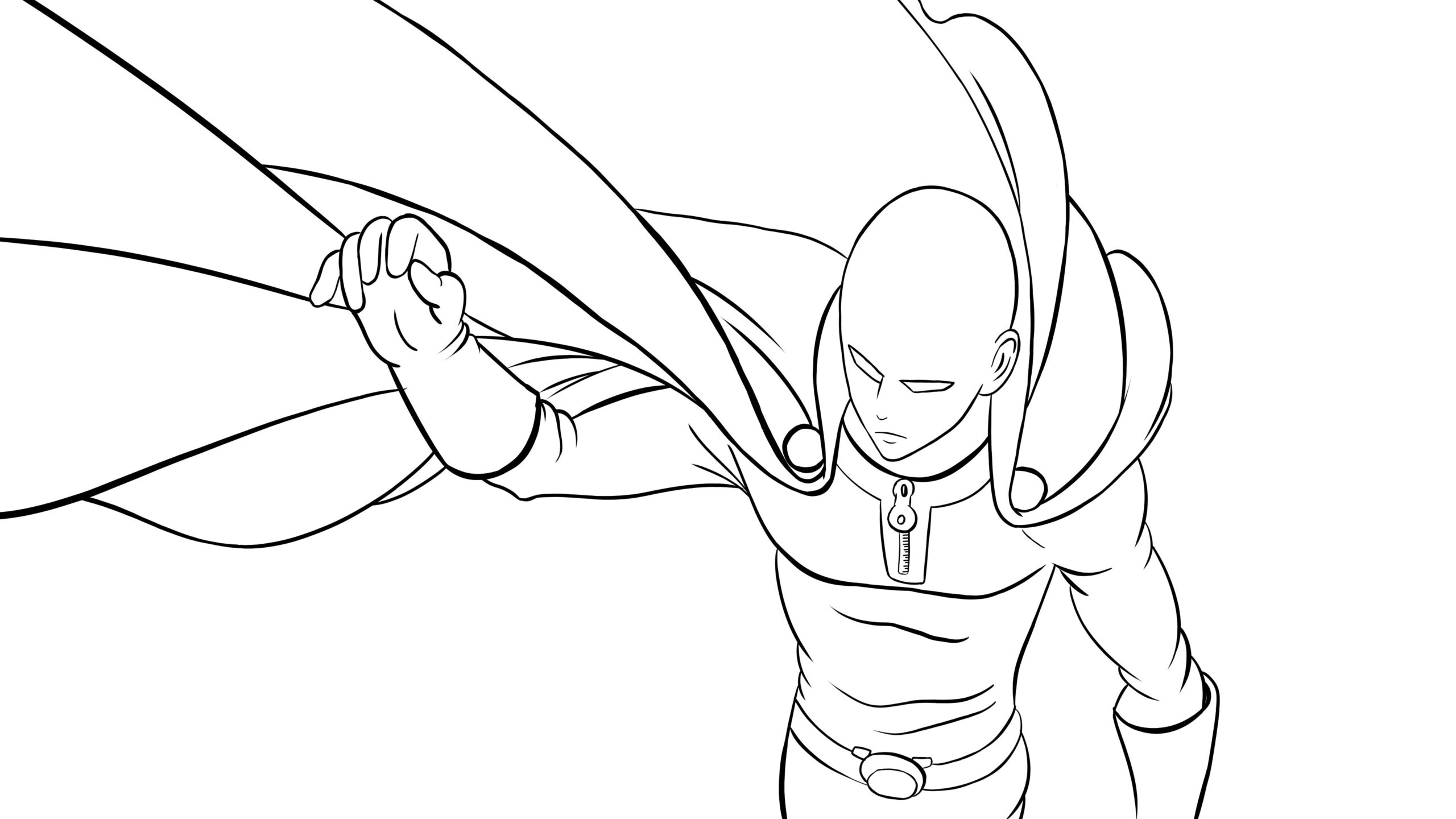 One Punch Man 2 Coloring Pages Best One Punch Man Coloring Pages