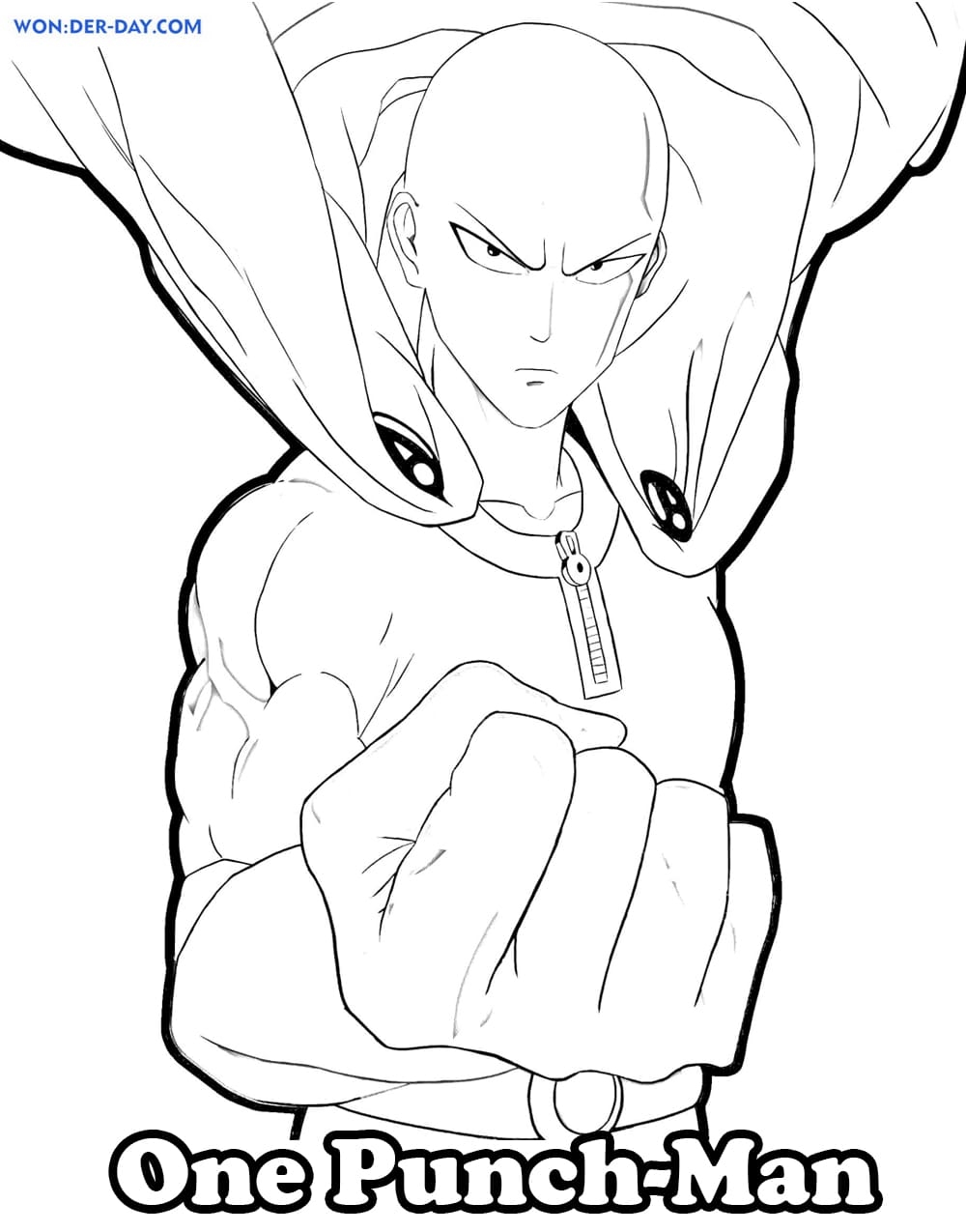 One Punch Man Coloring Pages