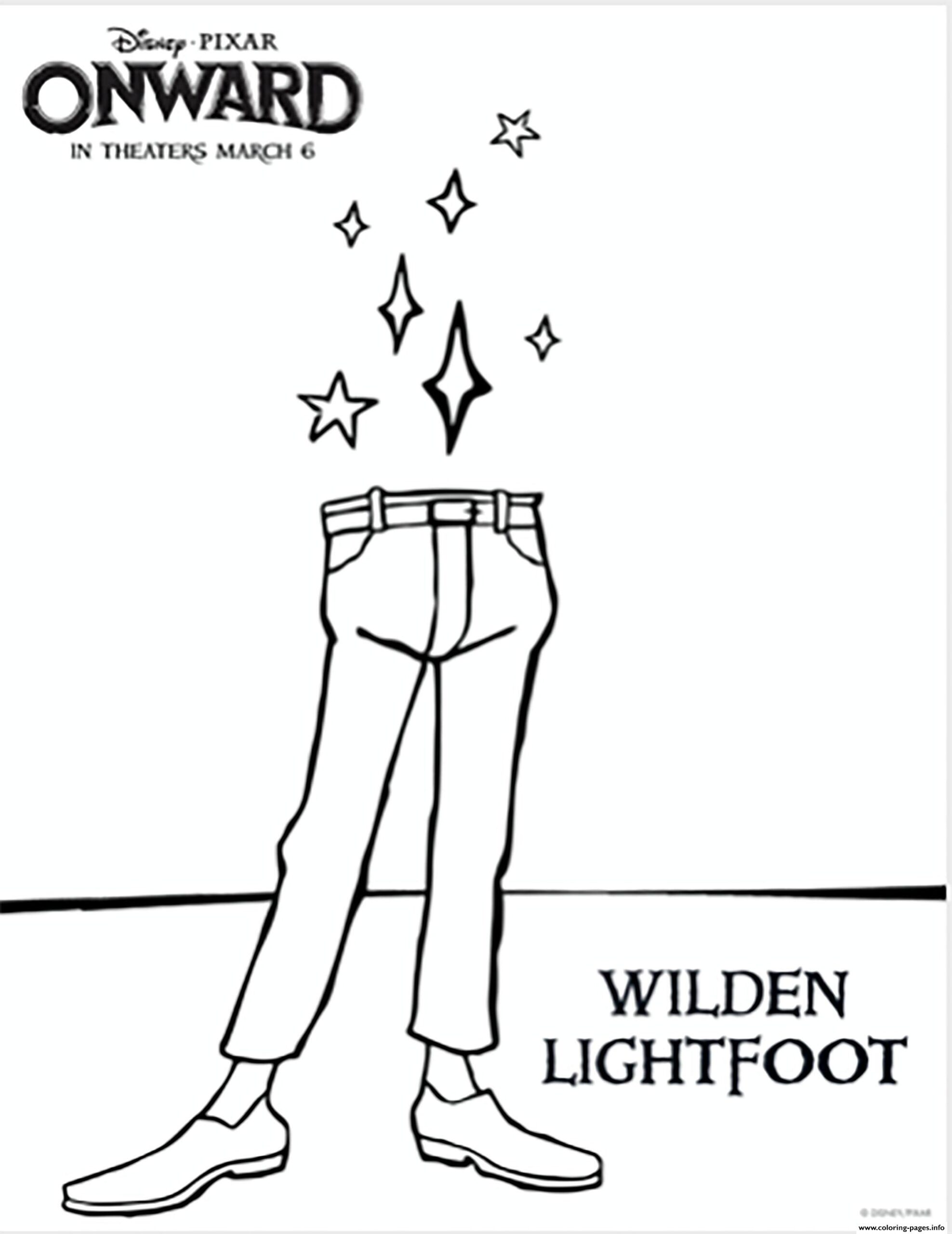 Onward Wilden Lightfoot Coloring Page Printable