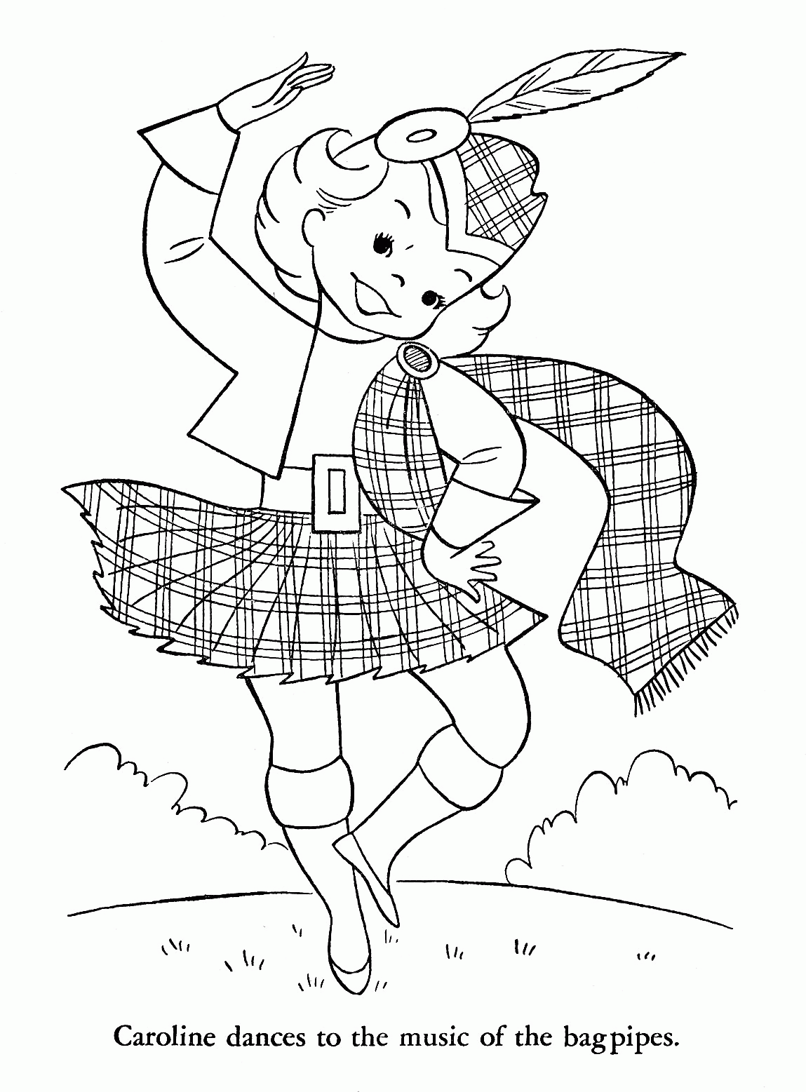 Outline Of Scotland Coloring Home