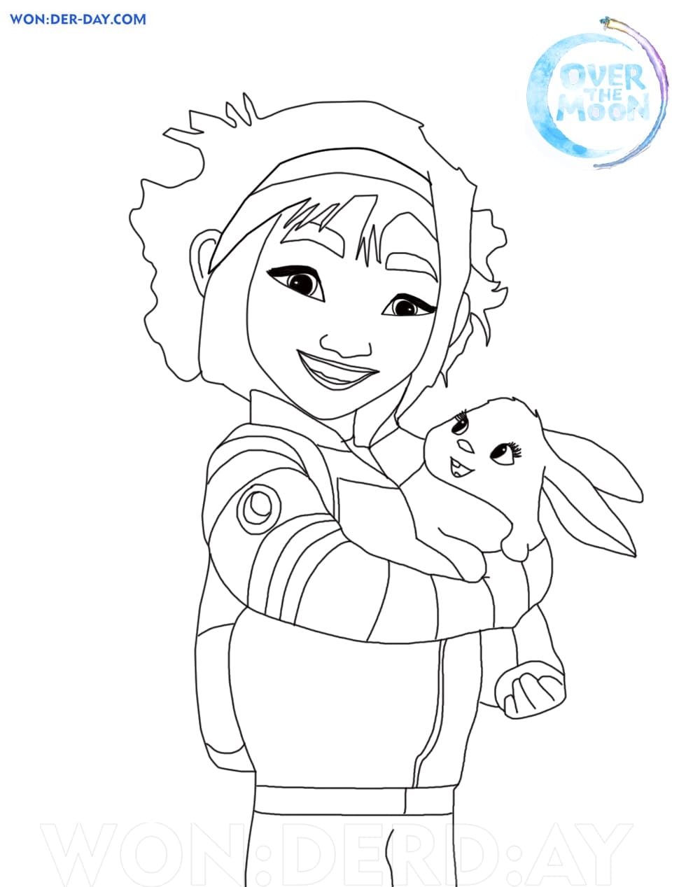 Over The Moon Coloring Pages Coloring Home