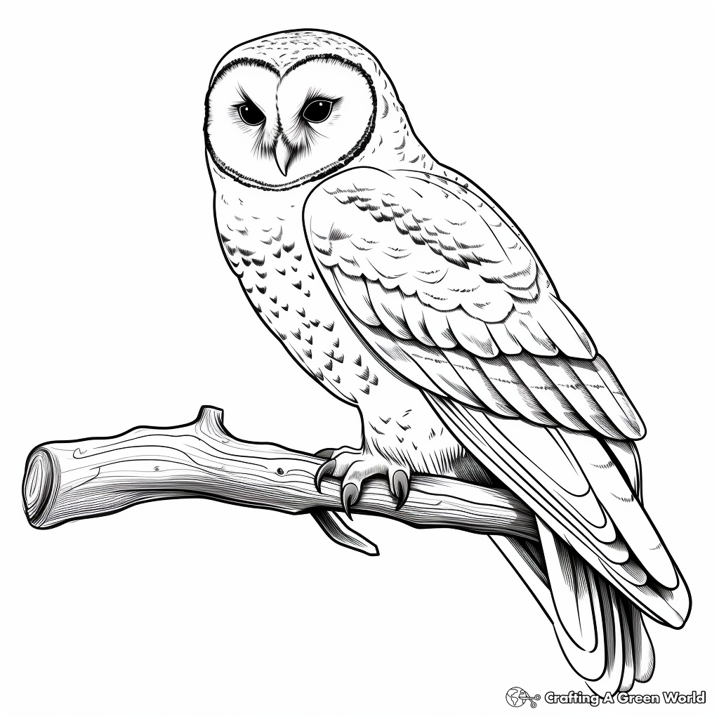 Barn Owl Coloring Page