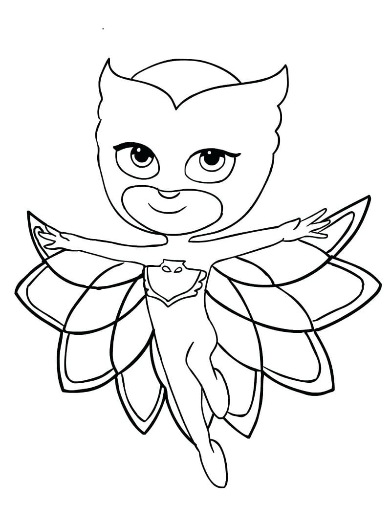 Owlette From PJ Masks Coloring Page Free Printable Coloring Pages For Kids