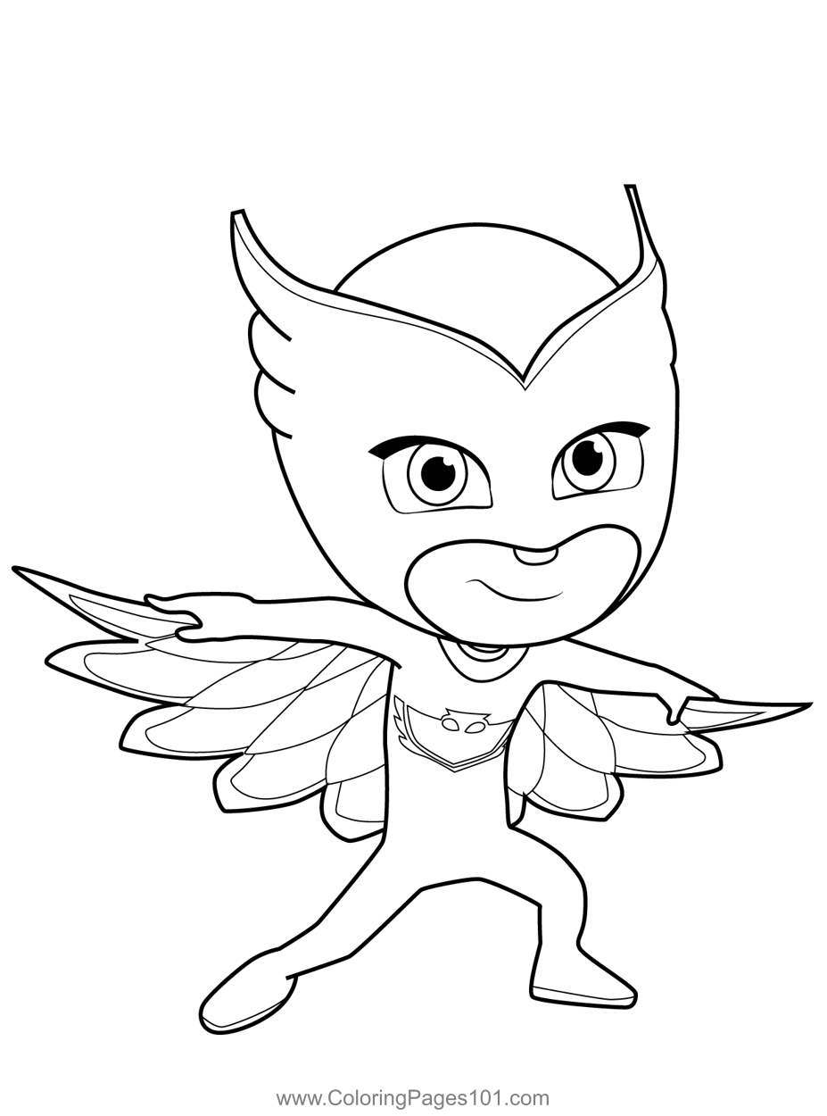 Owlette PJ Masks Coloring Page For Kids Free PJ Masks Printable Coloring Pages Online For Kids