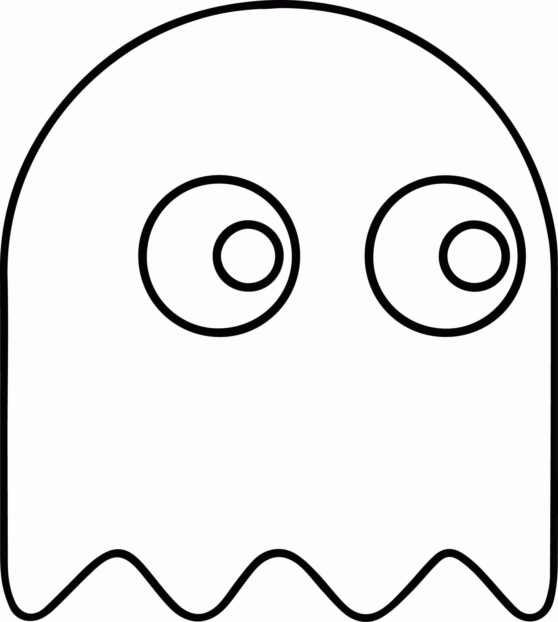 Pac Man Coloring Page