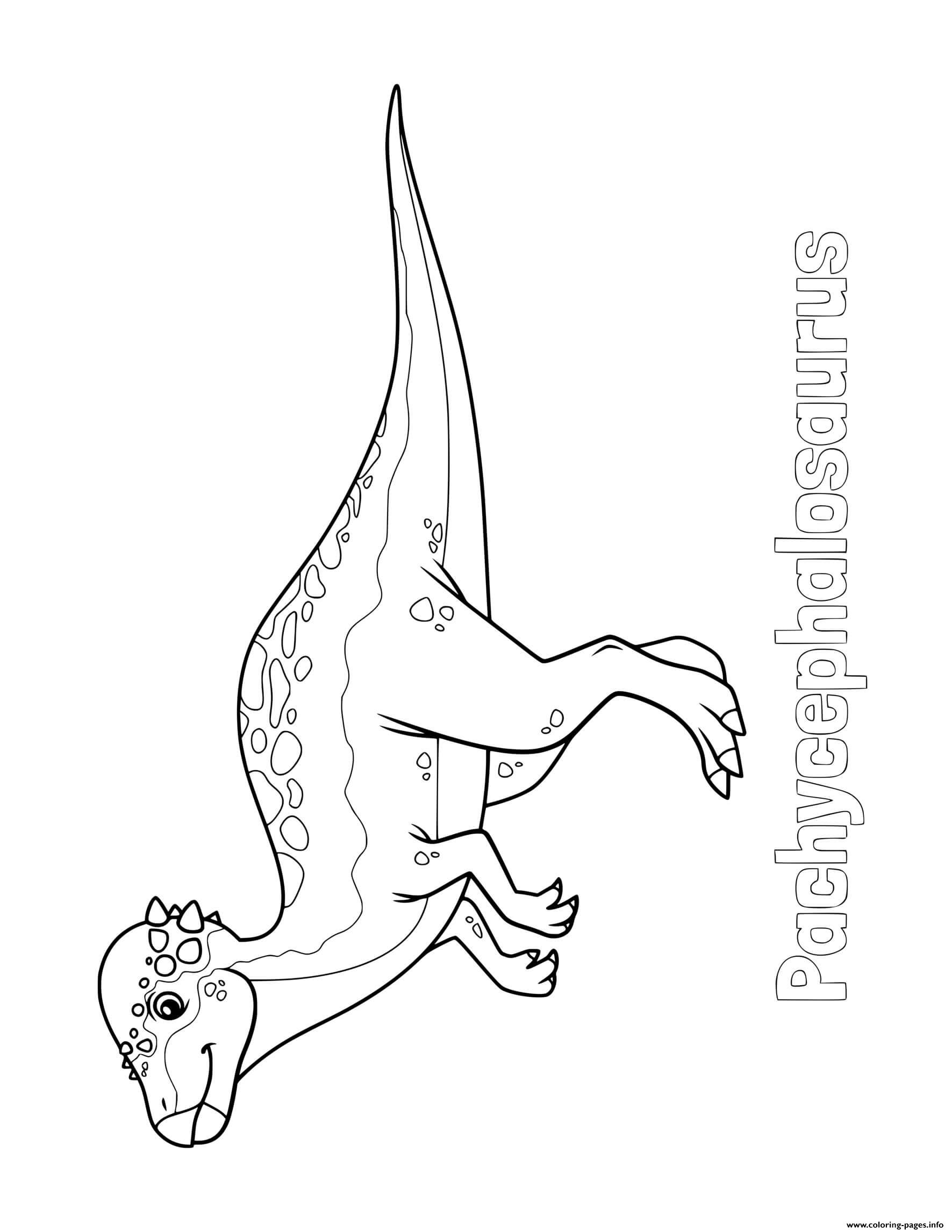 Pachycephalosaurus Page Coloring Pages