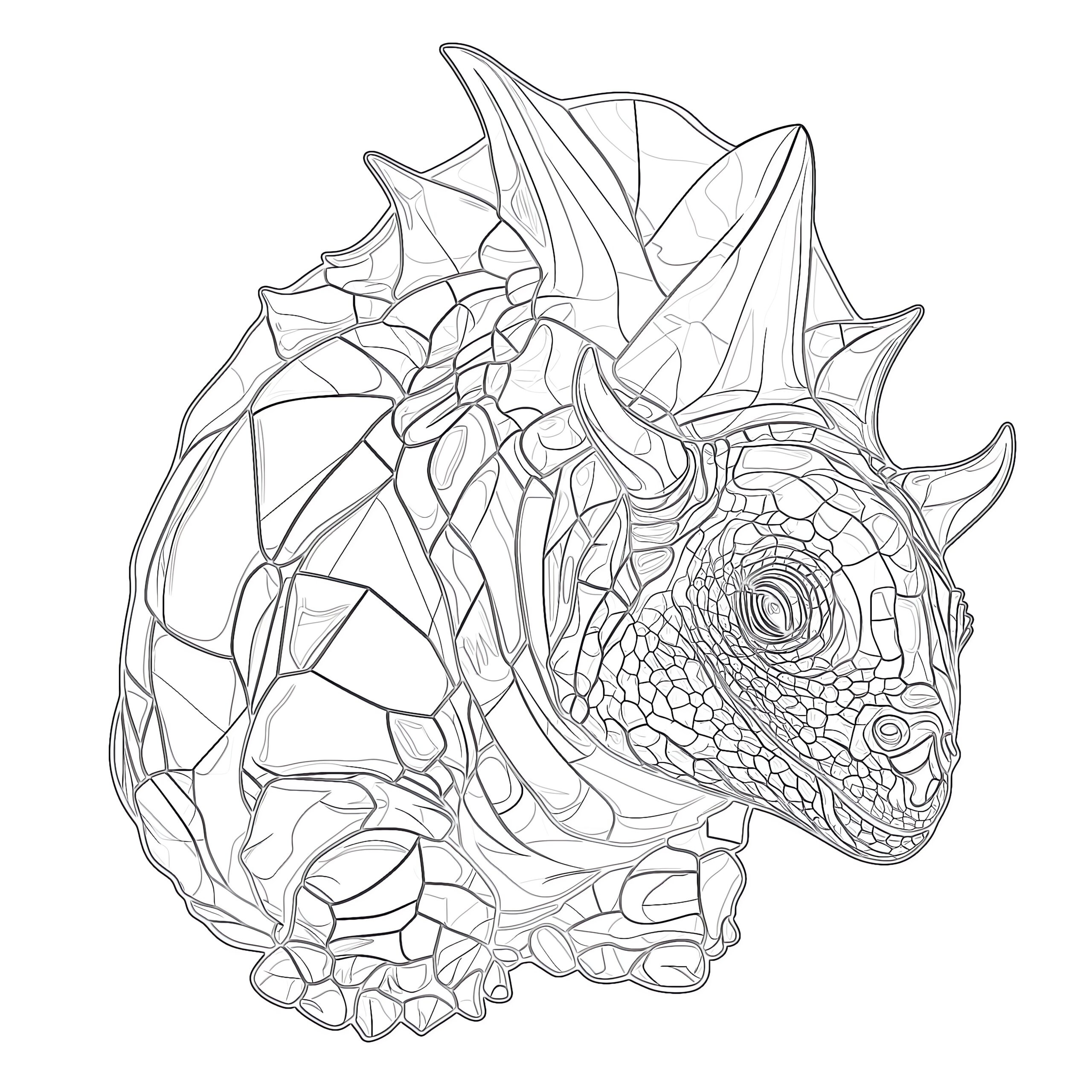 Pachyrhinosaurus Coloring Page Coloring Pages Mimi Panda