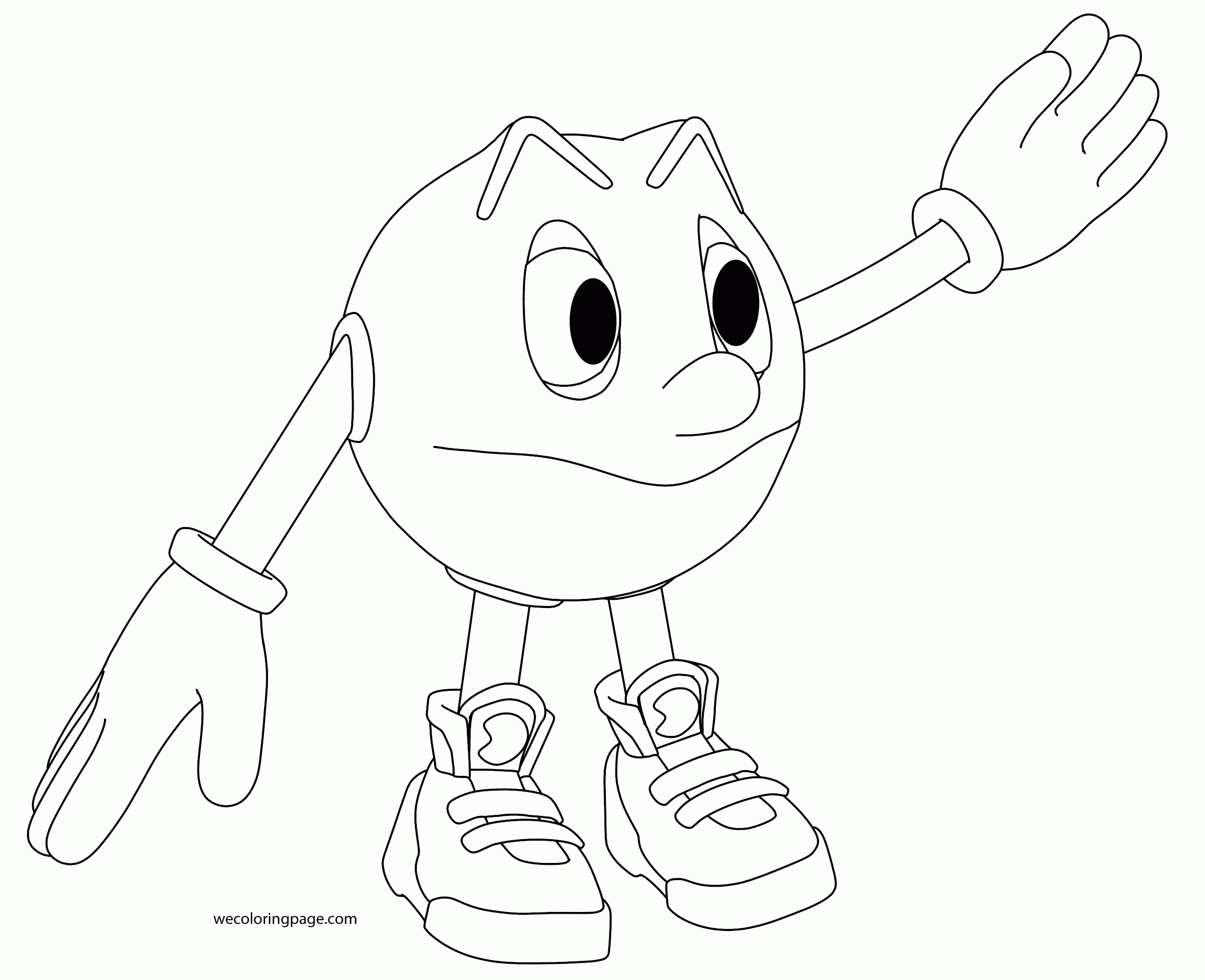 Pacman Coloring Page