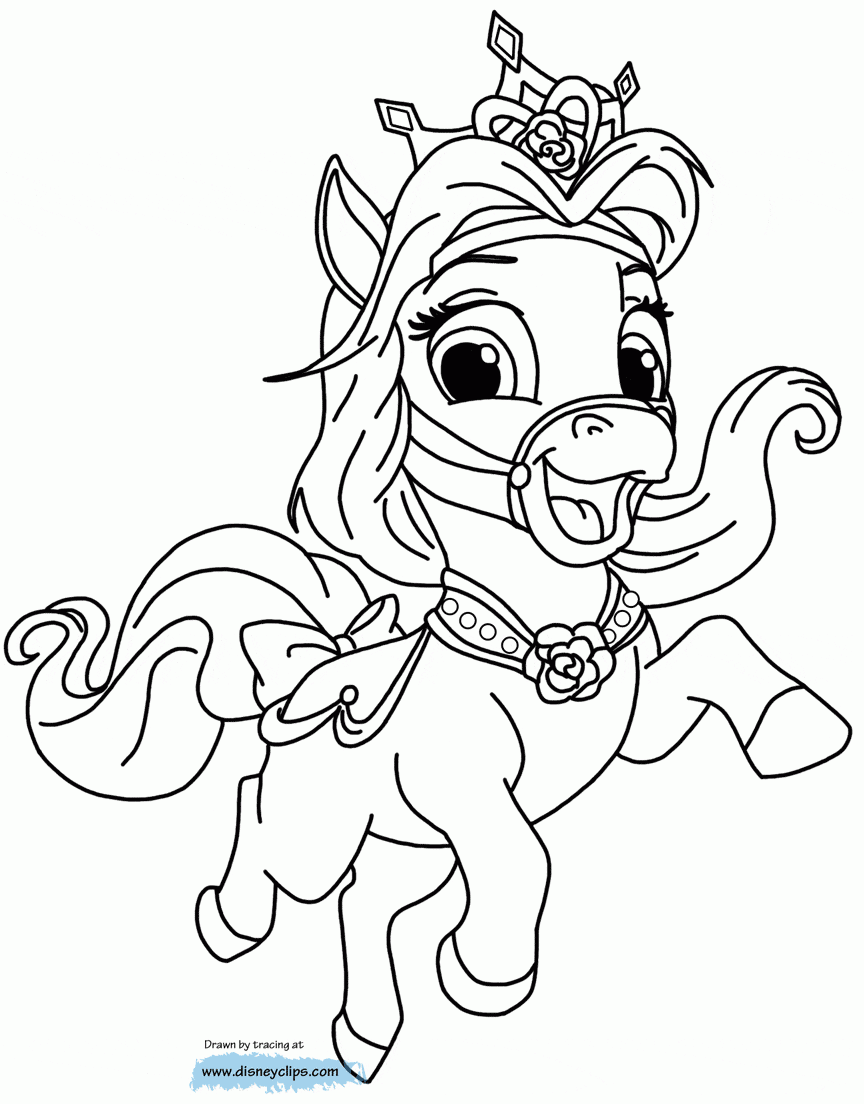 Palace Pets Coloring Pages 3 Disney Coloring Book