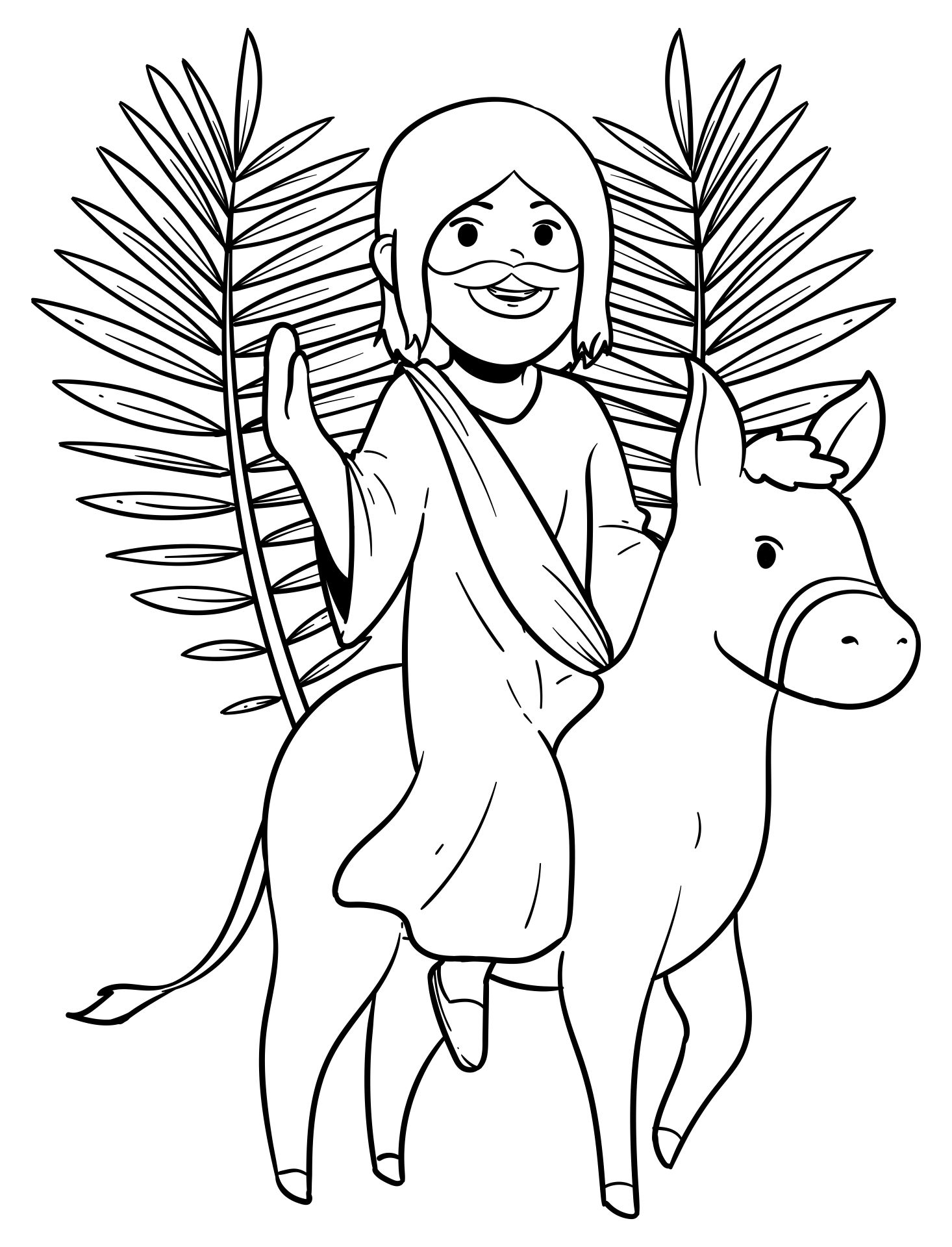 Palm Sunday Sunday School Coloring Pages Free 7 Free PDF Printables Printablee