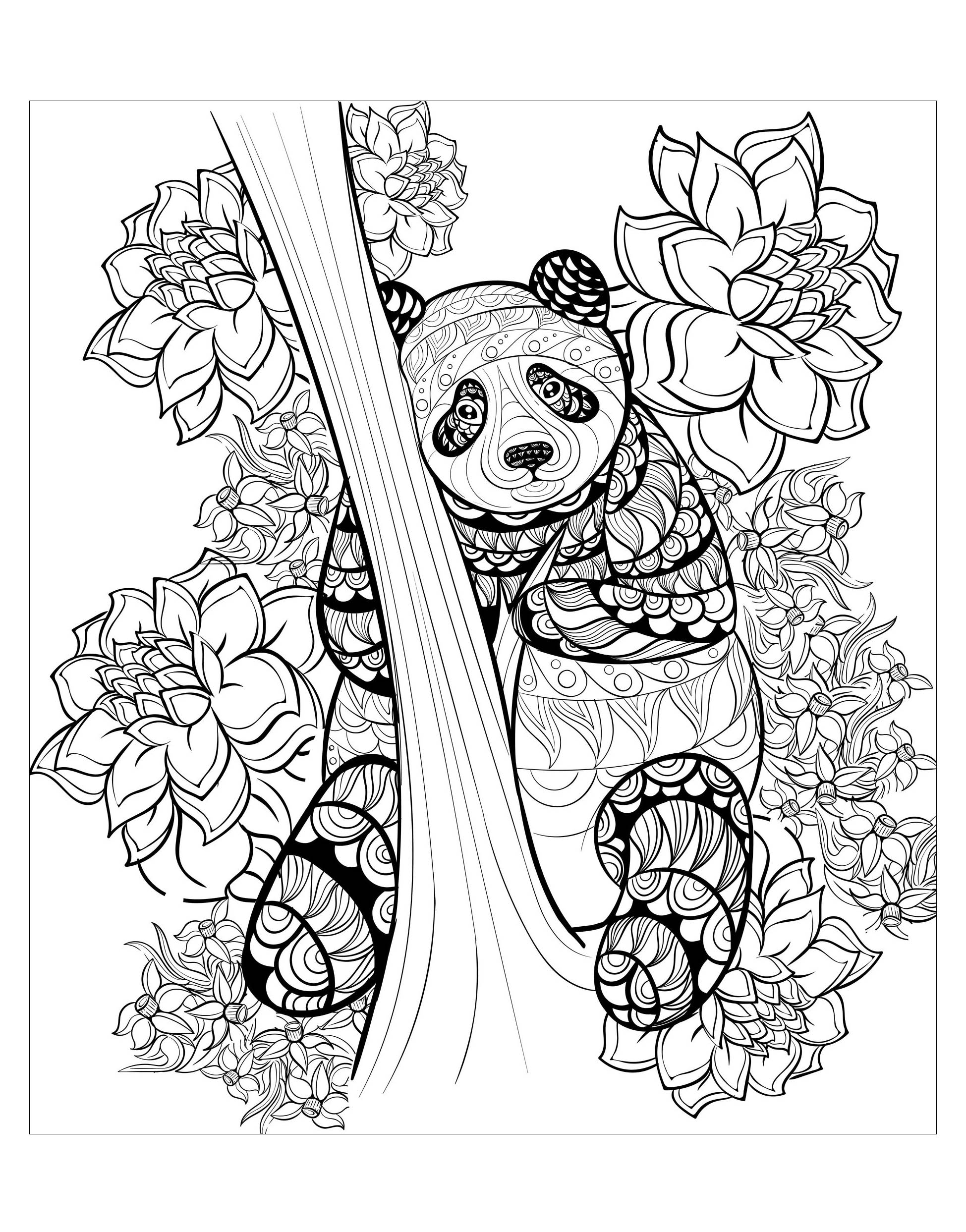 Pandas To Print For Free Pandas Kids Coloring Pages