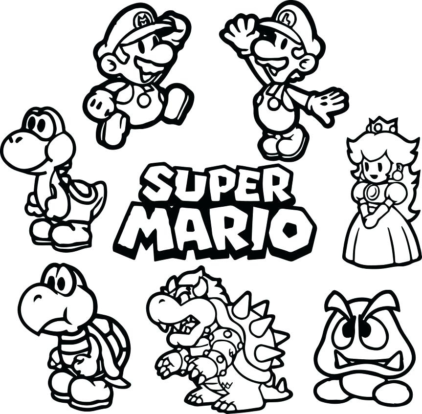 Paper Mario Coloring Pages At GetColorings Free Printable Colorings Pages To Print And Color