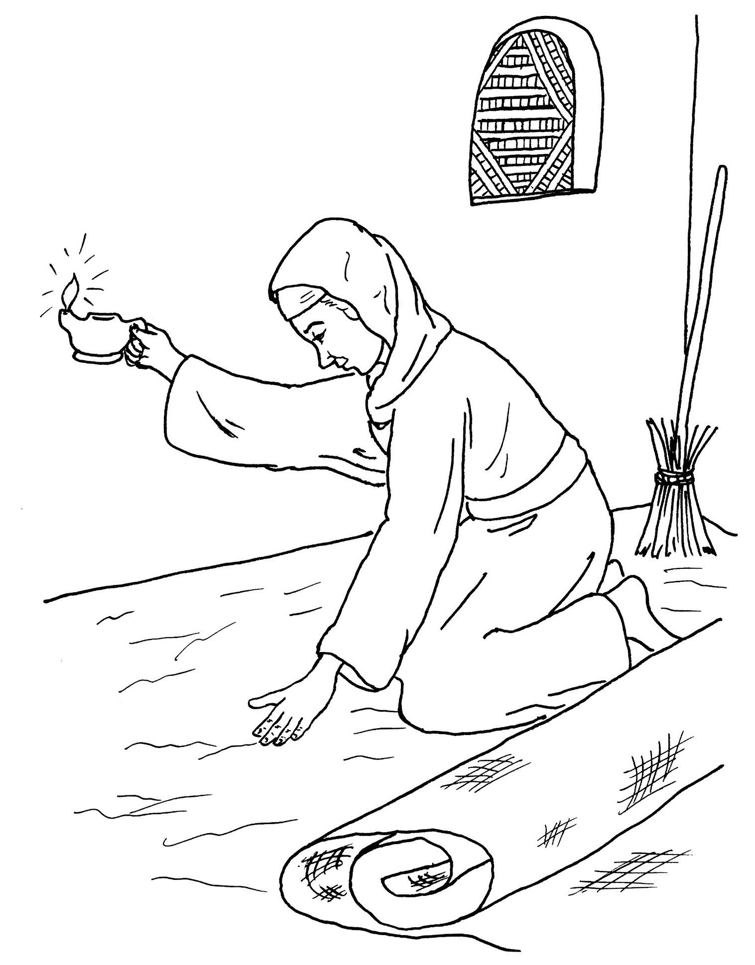Parable Of The Lost Coin Coloring Pages