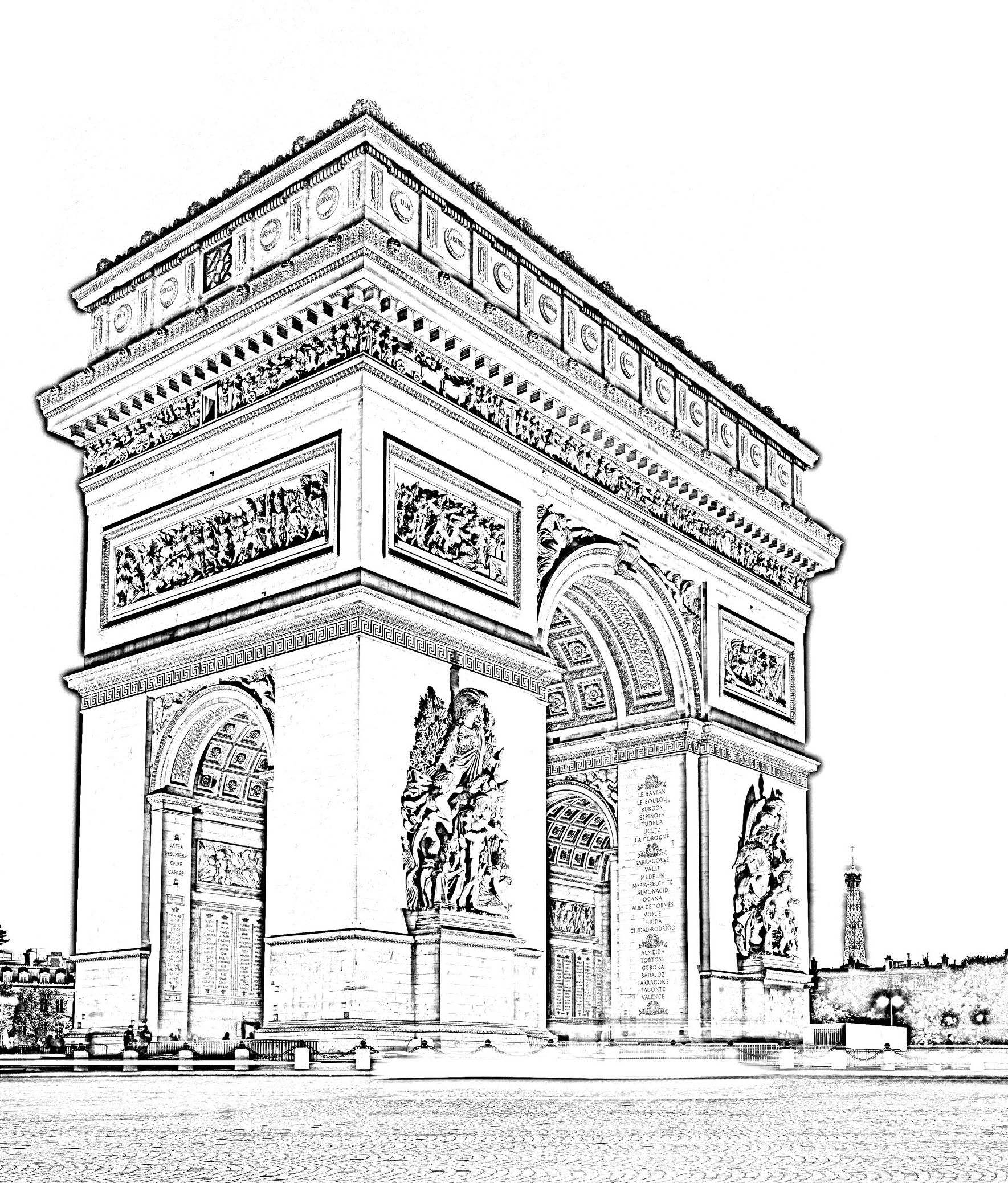 Paris Coloring Pages For Adults Perspective Drawing Architecture Architecture Sketchbook