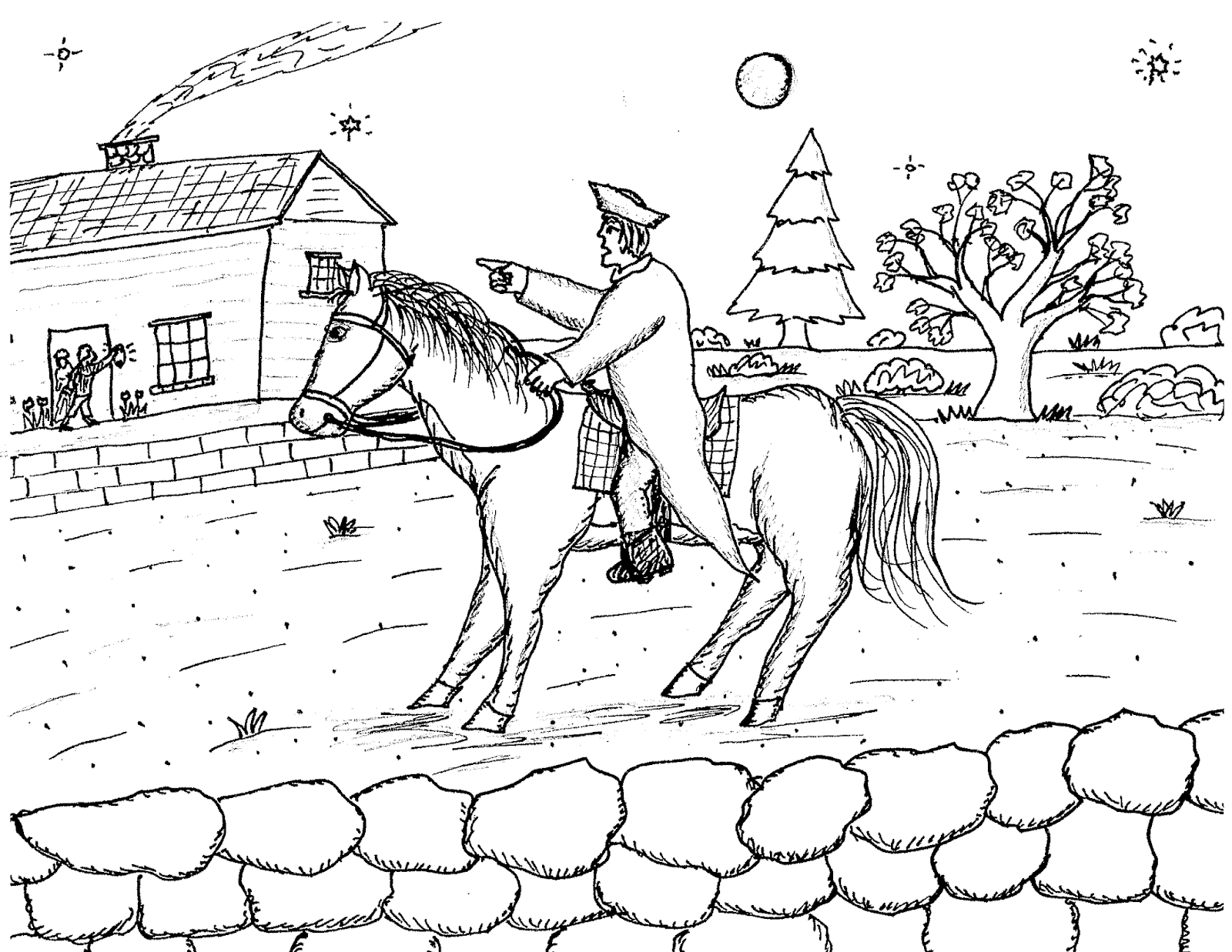 Paul Revere Coloring Pages Printable Coloring Pages