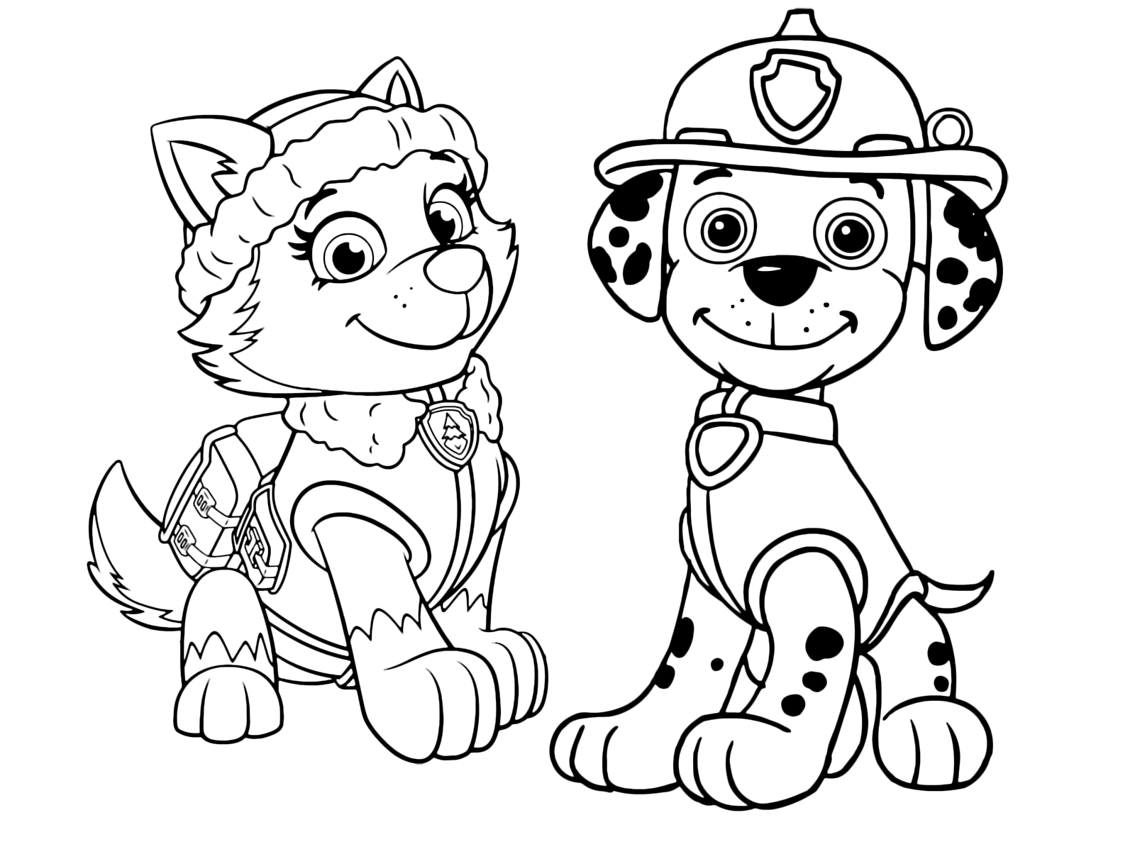 Paw Patrol Everest Coloring Pages To Print