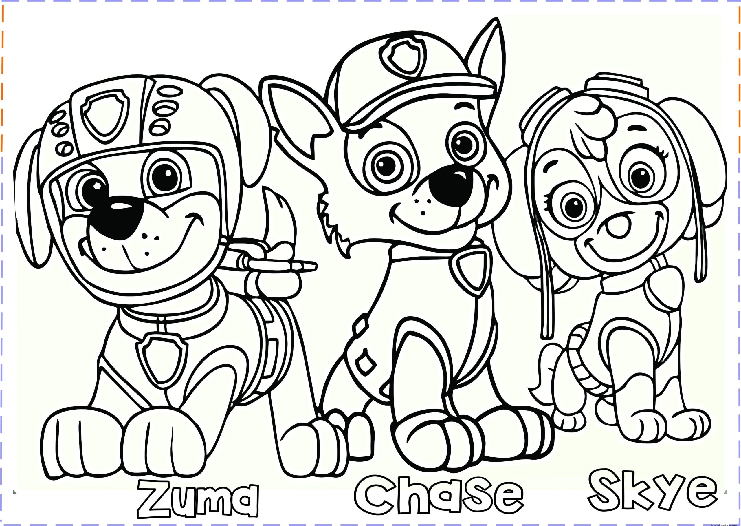 Free Paw Patrol Coloring Pages