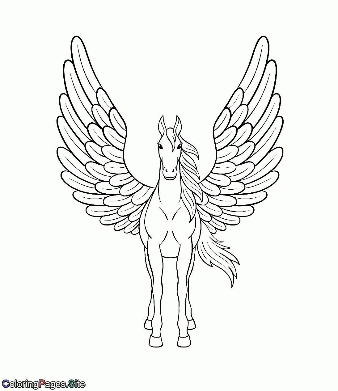 Pegasus Coloring Pages Learny Kids