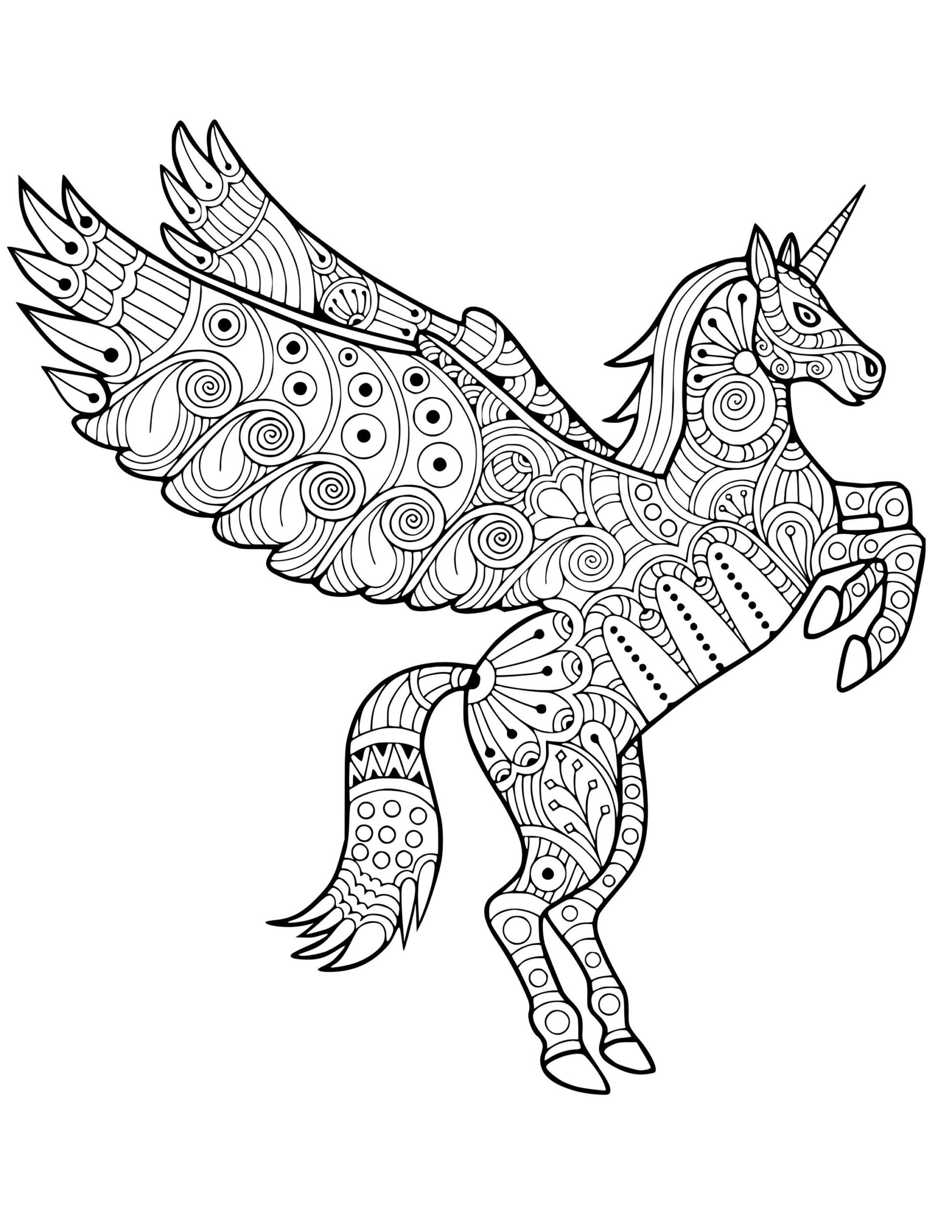 Pegasus Coloring Pages