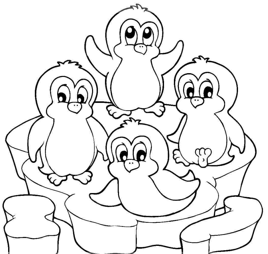 Penguins Coloring Pages