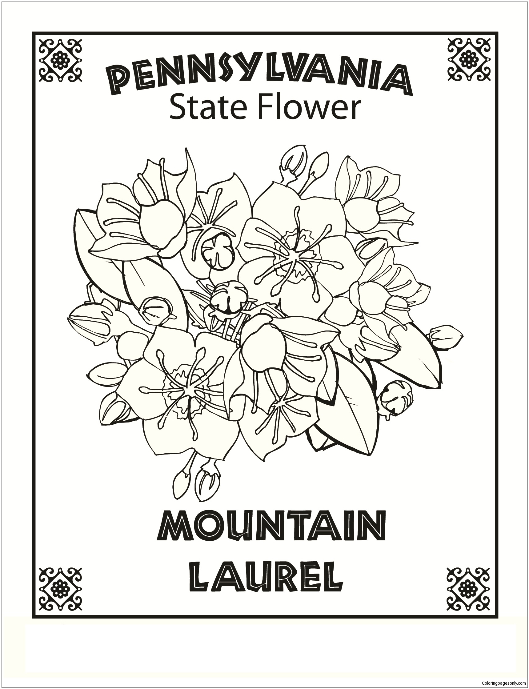 Pennsylvania Coloring Page