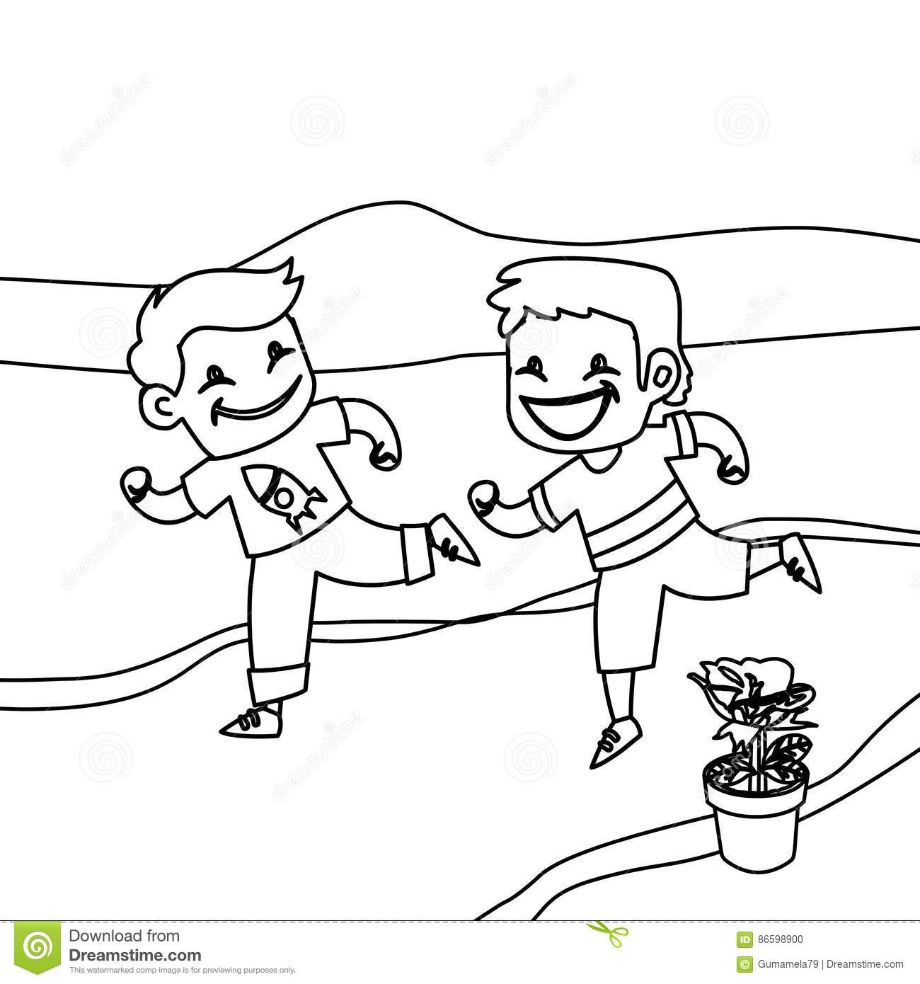 People Running Coloring Pages At GetDrawings Free Download