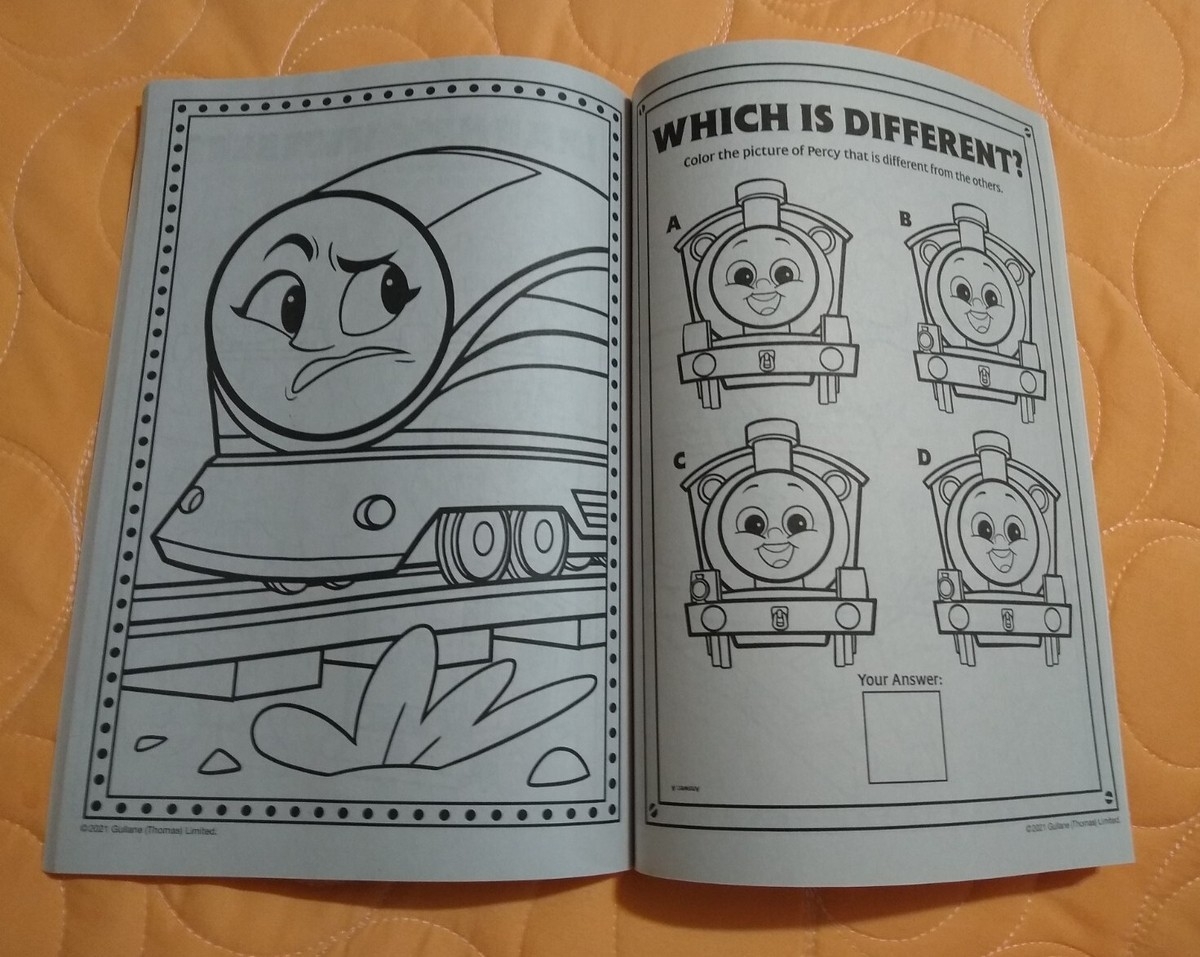 Percy The Train Coloring Page