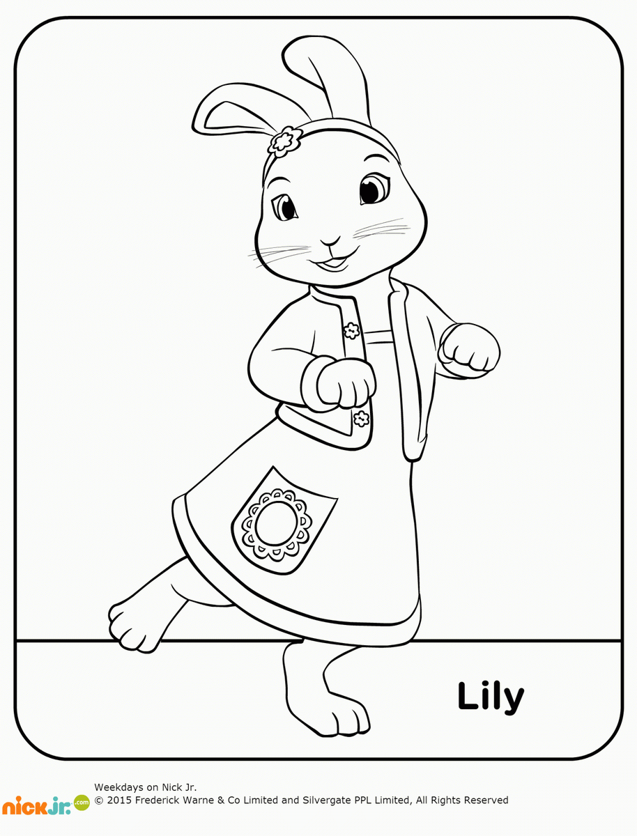 Peter Rabbit Coloring Pages