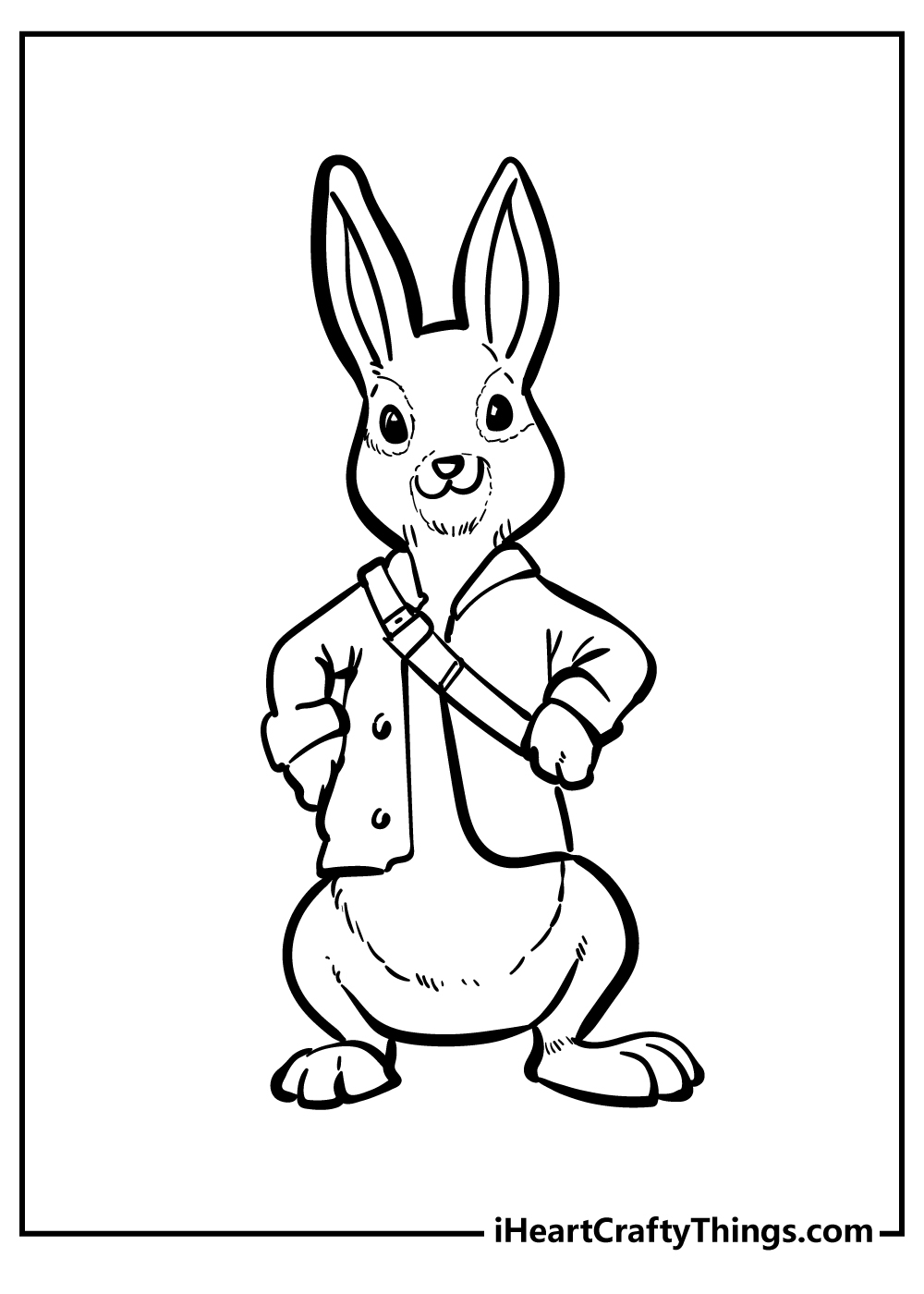 Peter Rabbit Face Coloring Pages