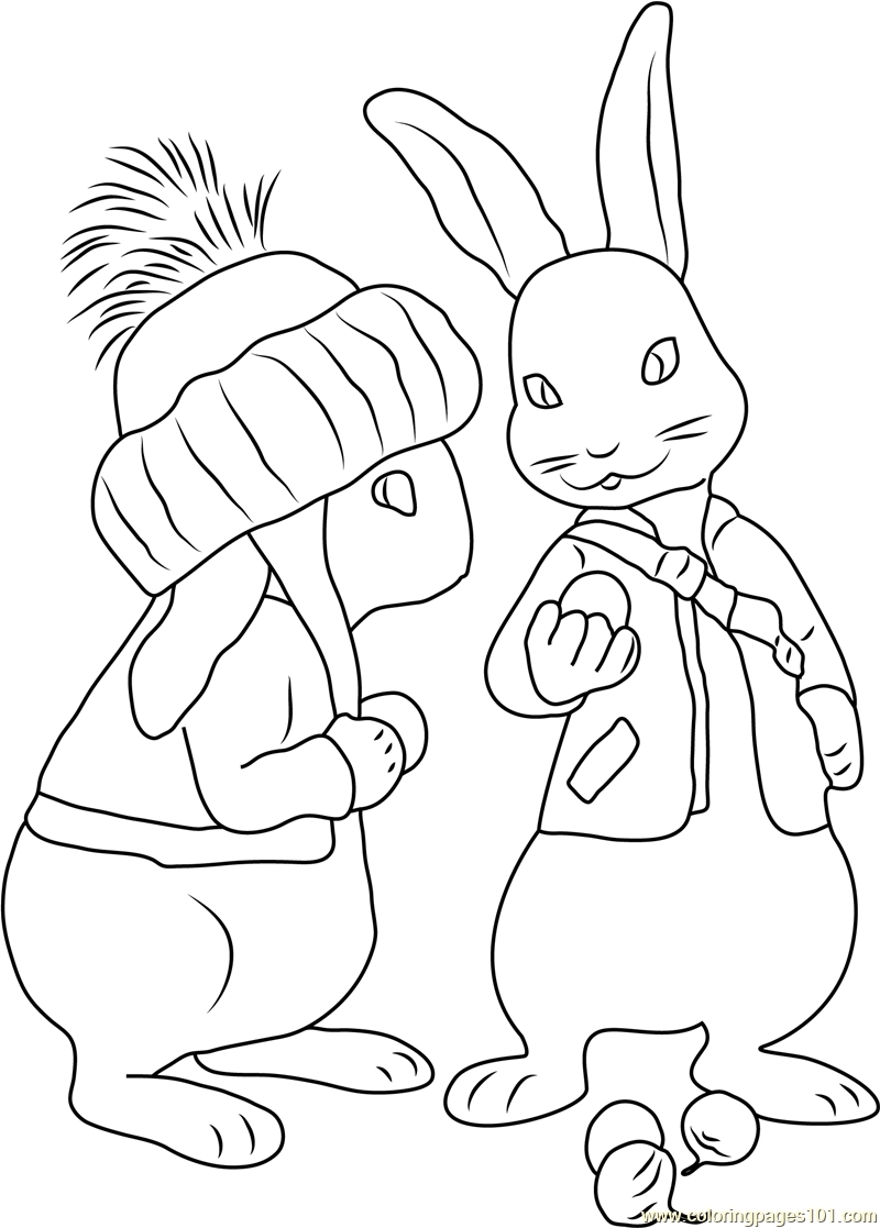 Peter Rabbit Coloring Pages