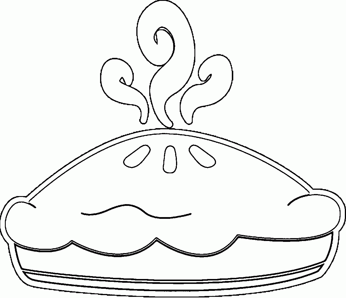 Pie Coloring Page