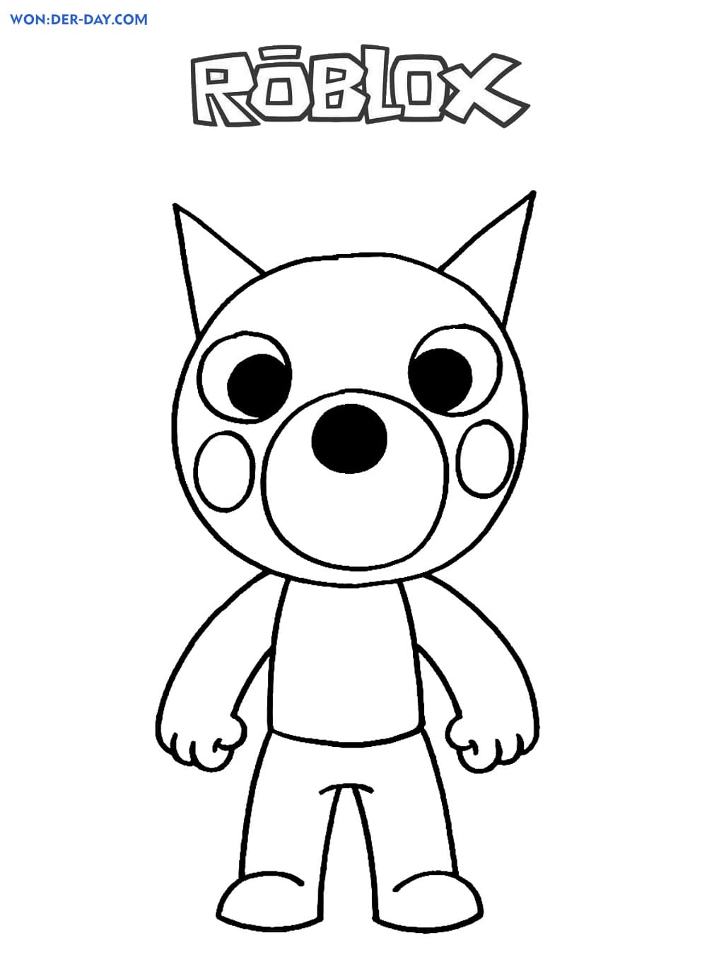 Piggy Roblox Coloring Pages WONDER DAY Coloring Pages For Children And Adults