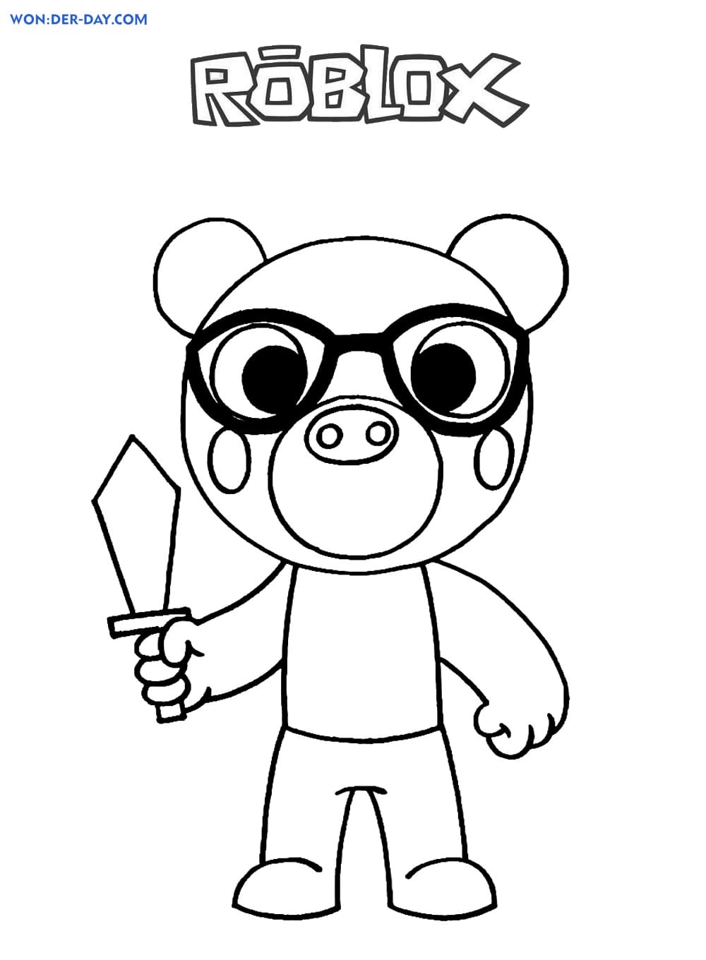 Piggy Roblox Coloring Pages WONDER DAY Coloring Pages For Children And Adults