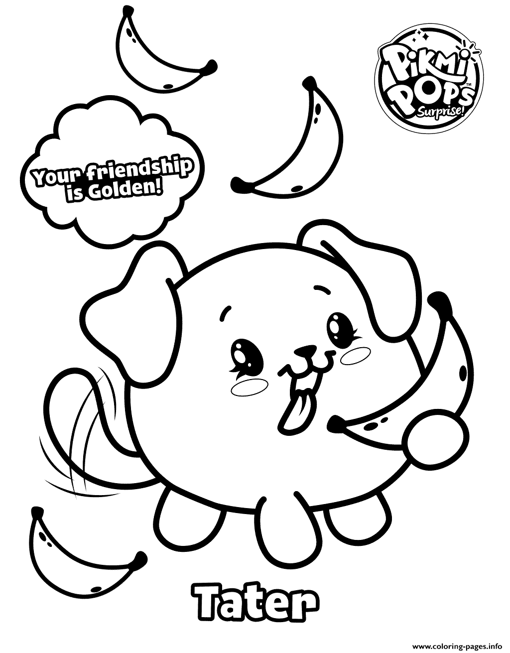 Pikmi Pops Moose Toys Coloring Page Printable