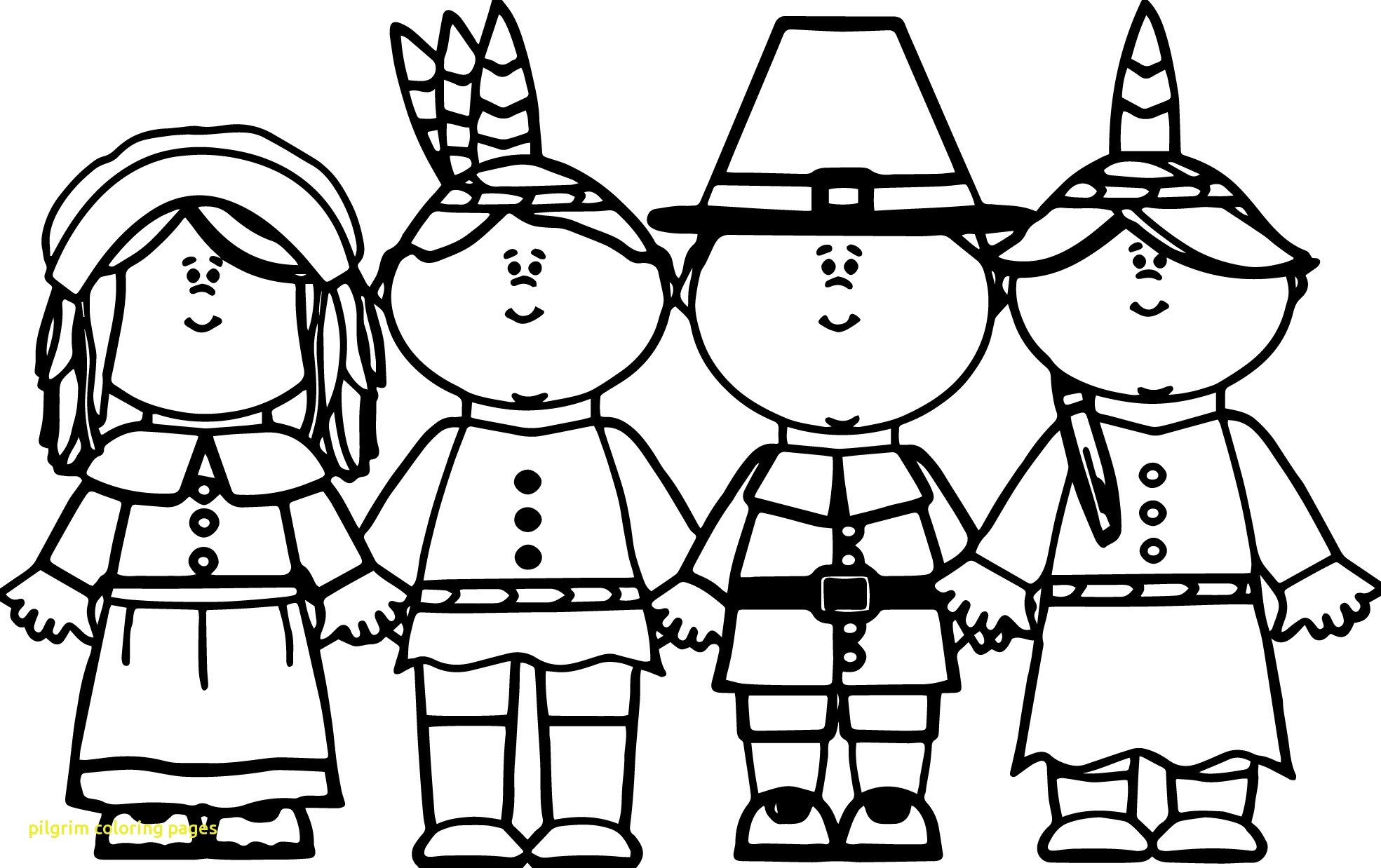 Pilgrims Coloring Pages Printable