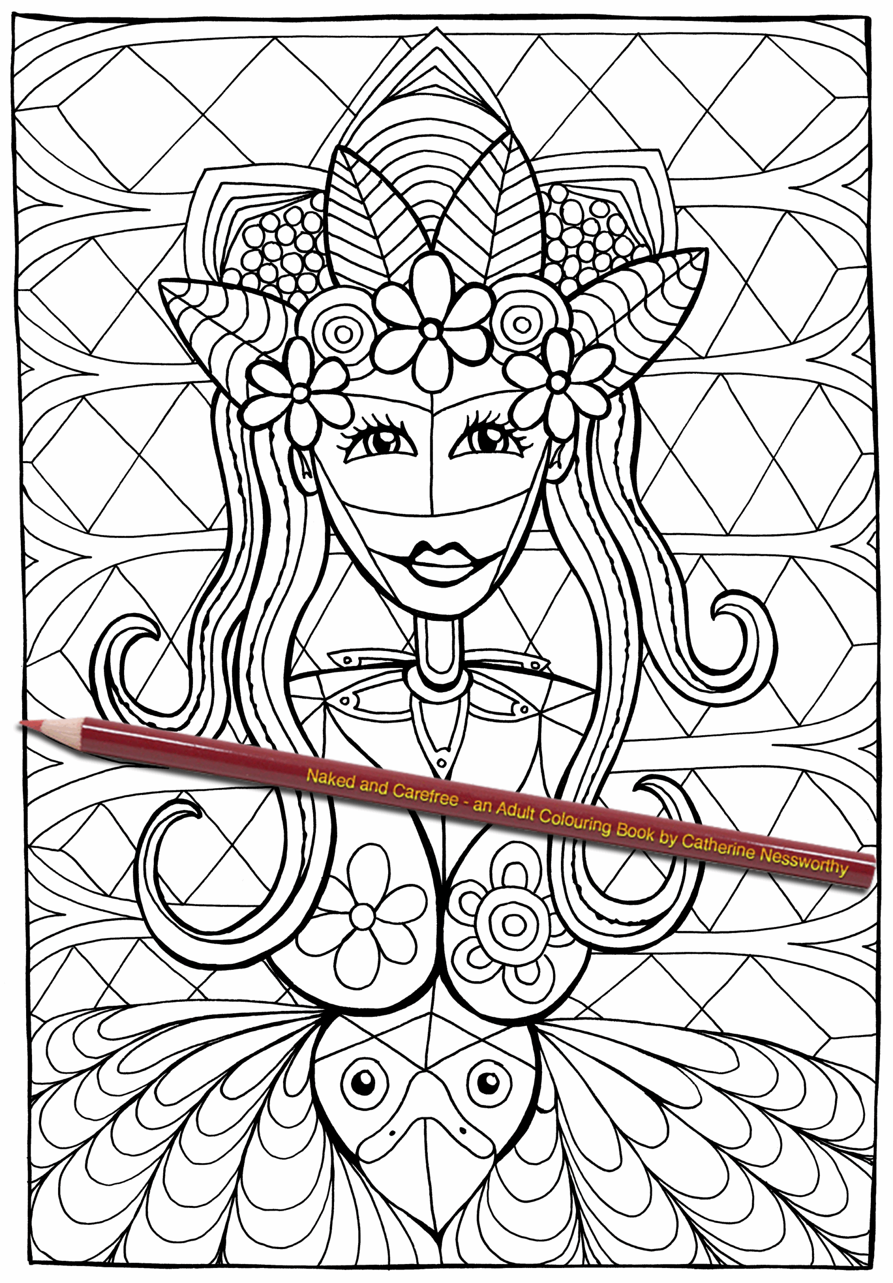 Pin On Naked And Carefree An Adult Colouring Book By Catherine Nessworthy
