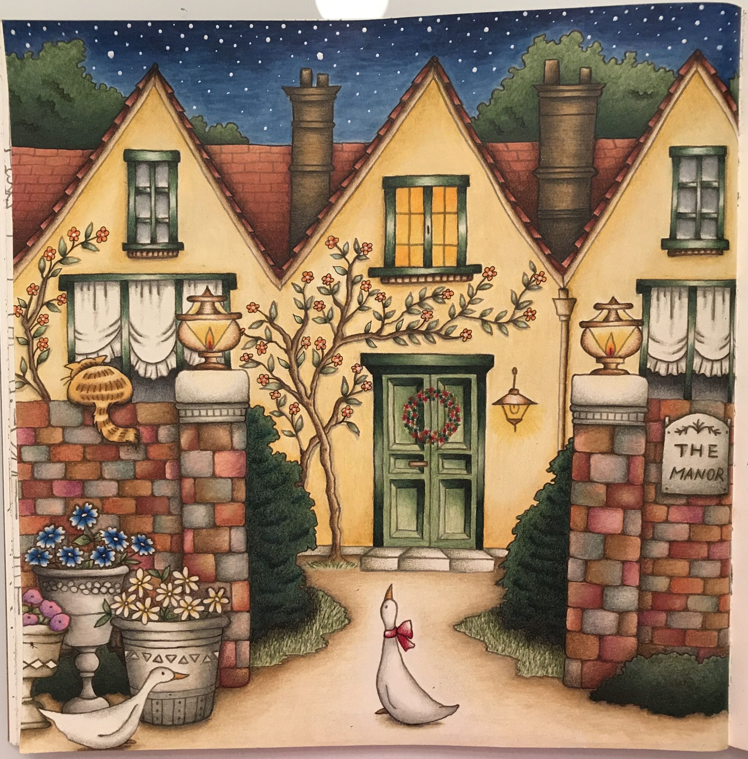 Romantic Country Colored Pages